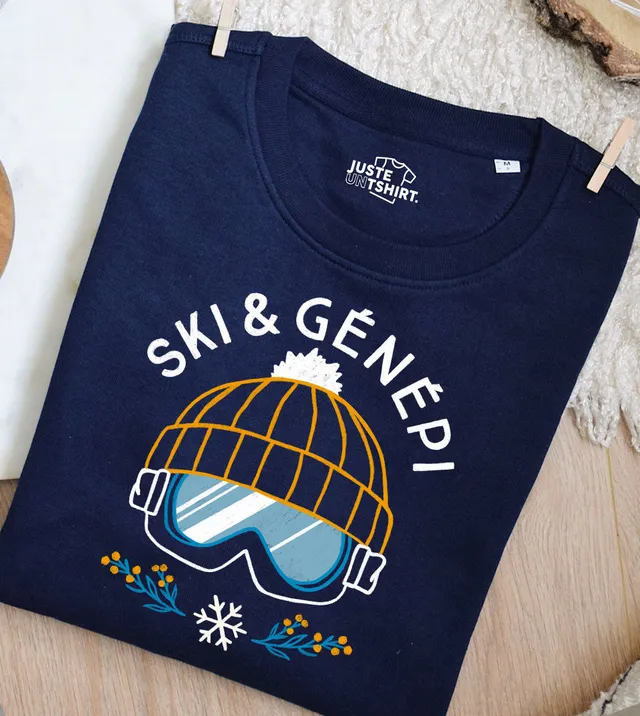 Juste Un T-shirt Sweats Imprimés Ski & Génépi sweat imprimé