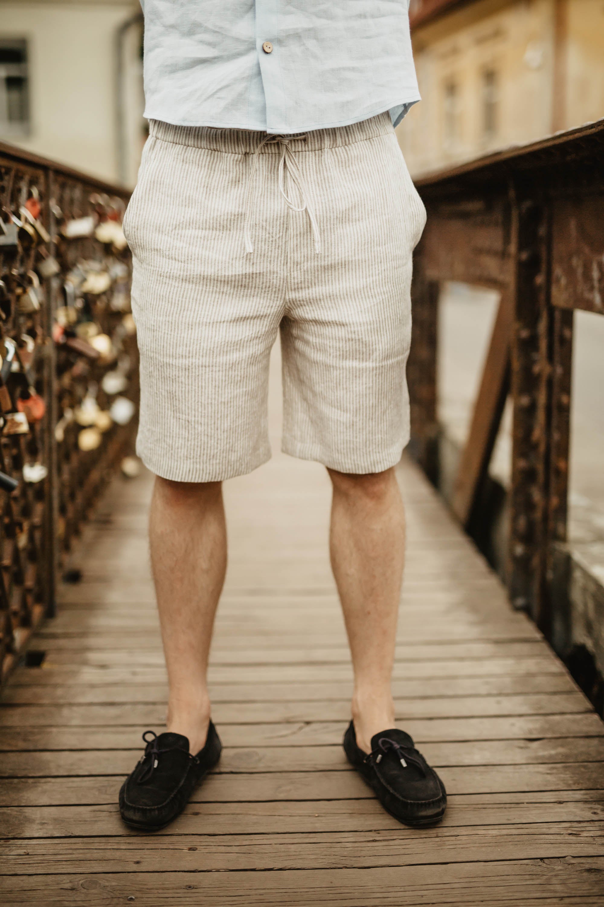 Laumė linen Men's clothing TIKLIS short en lin homme naturel