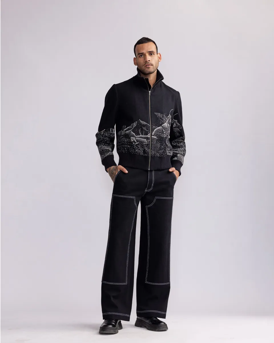 COUNTRYMADE Jackets TOPOGRAPHY PLACEMENT BOMBER bomber brodé