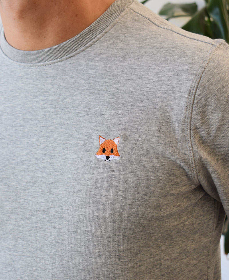 Juste Un T-shirt Sweats Brodés Renard sweat brodé