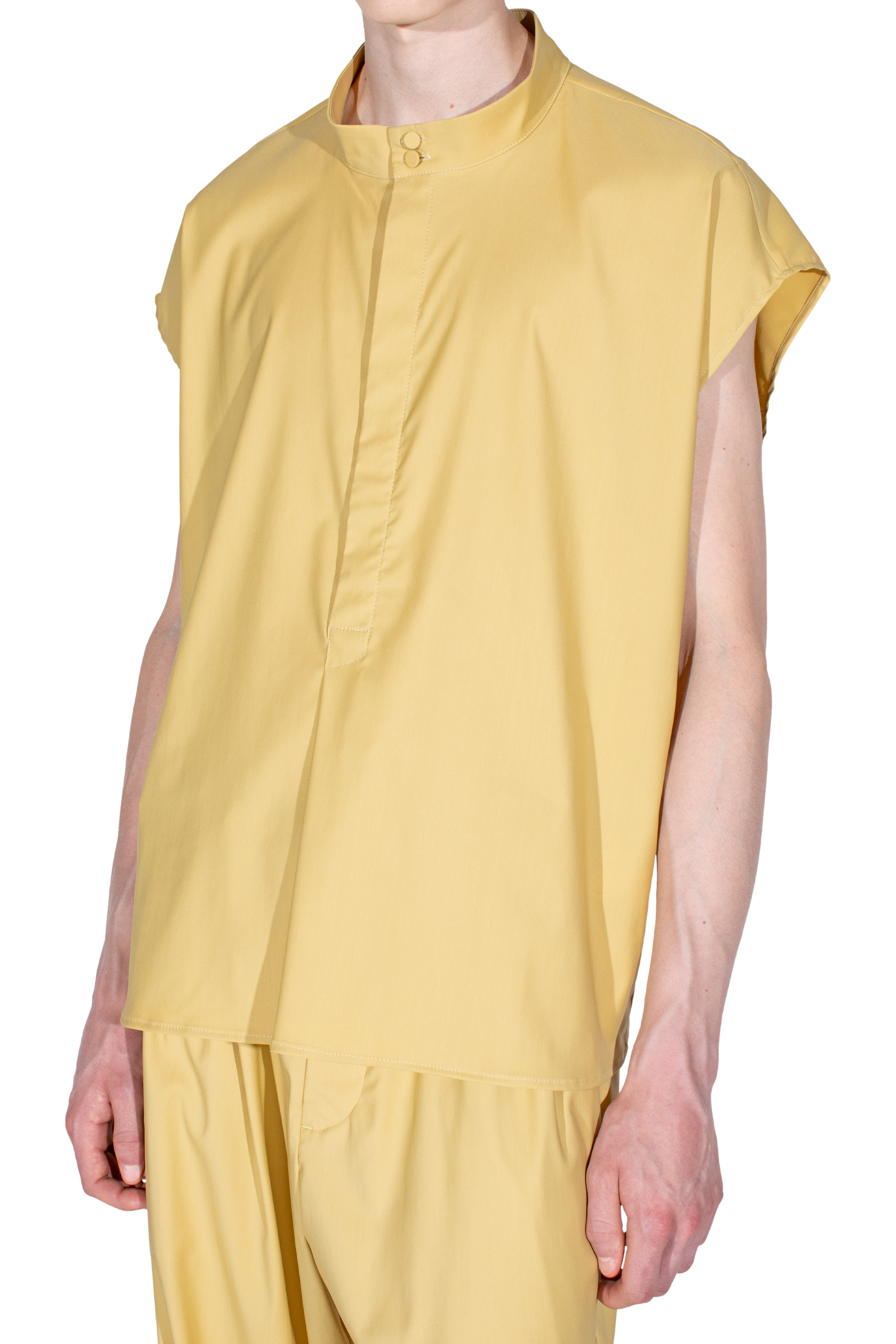 Kiko Kostadinov Shirts ONATE chemise sans manches Mimosa