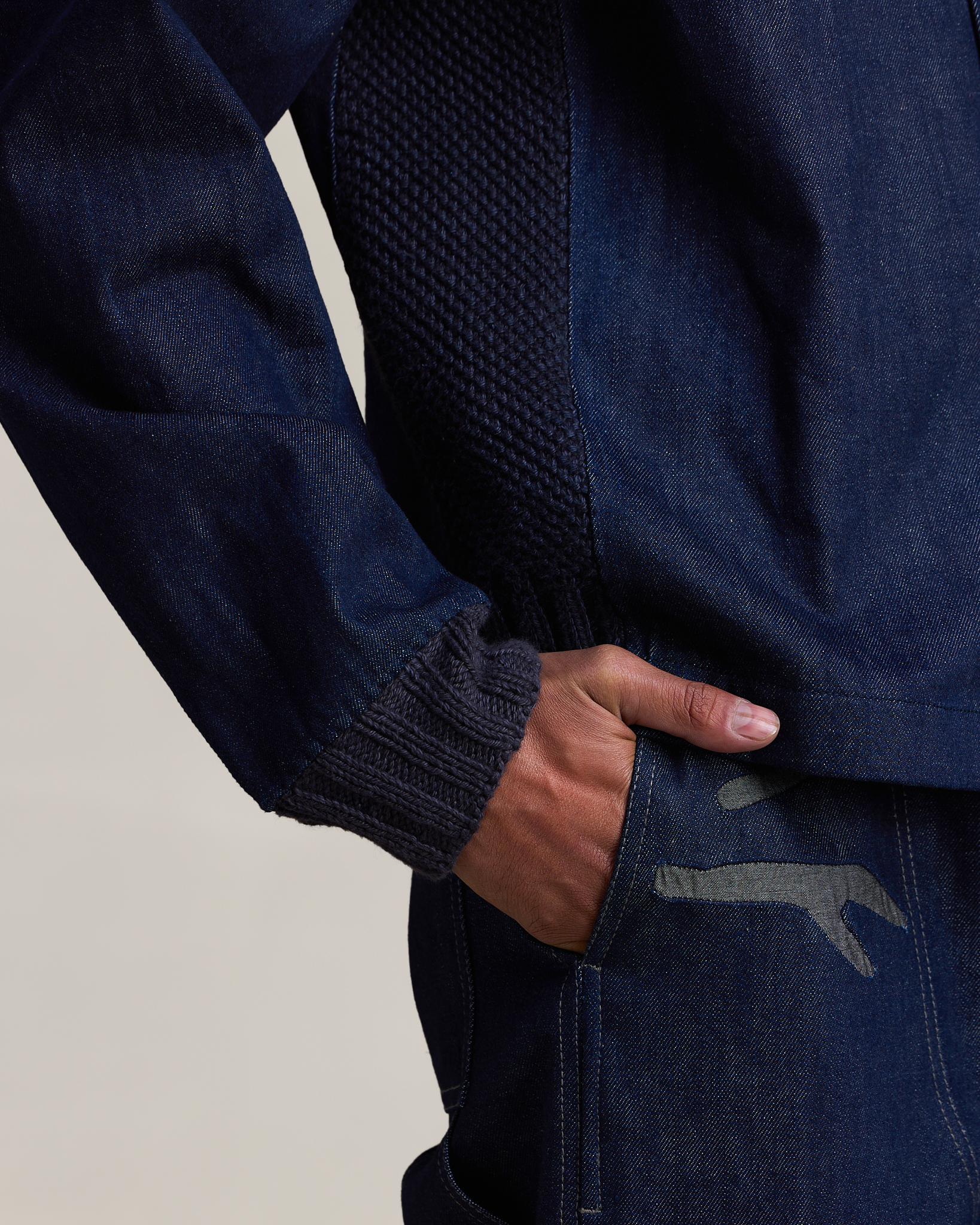 COUNTRYMADE Jackets Knit Alloy Jacket S à XXL en denim artisanal