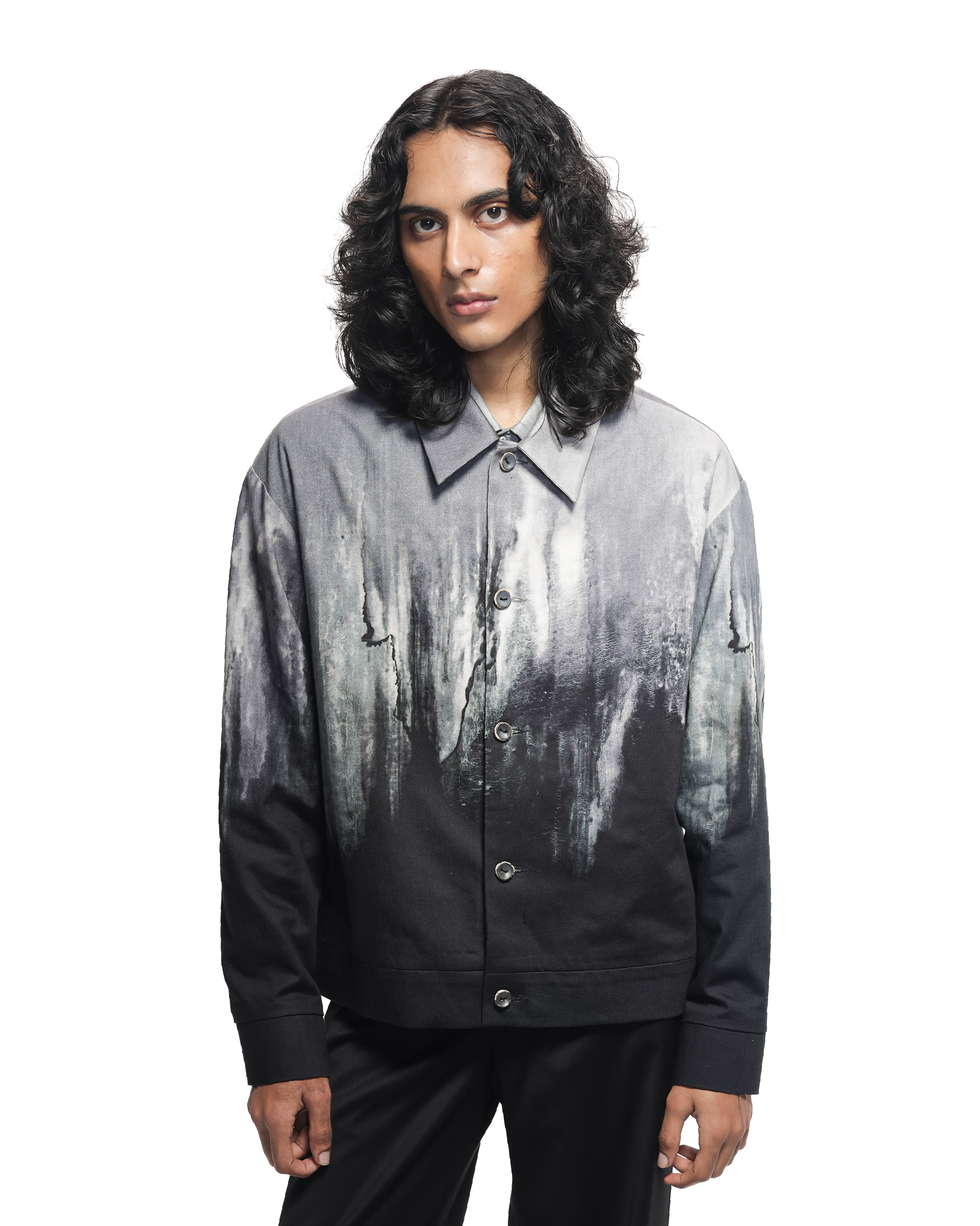 COUNTRYMADE Jackets Molten Metal Jacket veste en denim imprimé métallisé