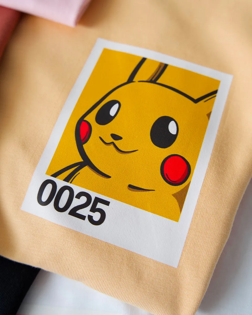 Juste Un T-shirt T-shirts Brodés 0025 Pika t-shirt coton biologique