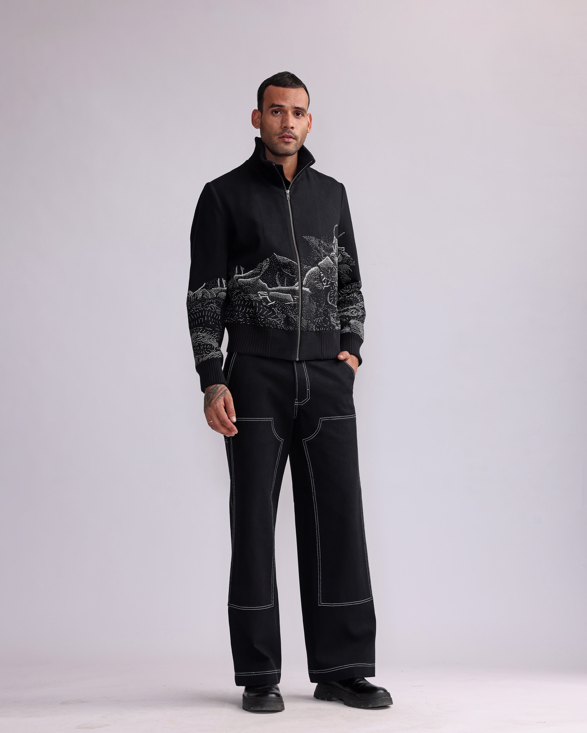 COUNTRYMADE Jackets TOPOGRAPHY PLACEMENT BOMBER bomber brodé