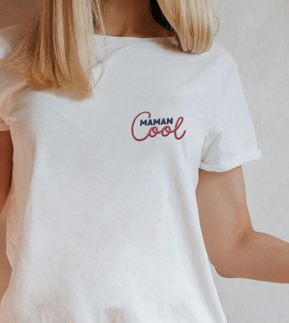 Juste Un T-shirt T-shirts Brodés Maman Cool t-shirt brodé XS à XXL