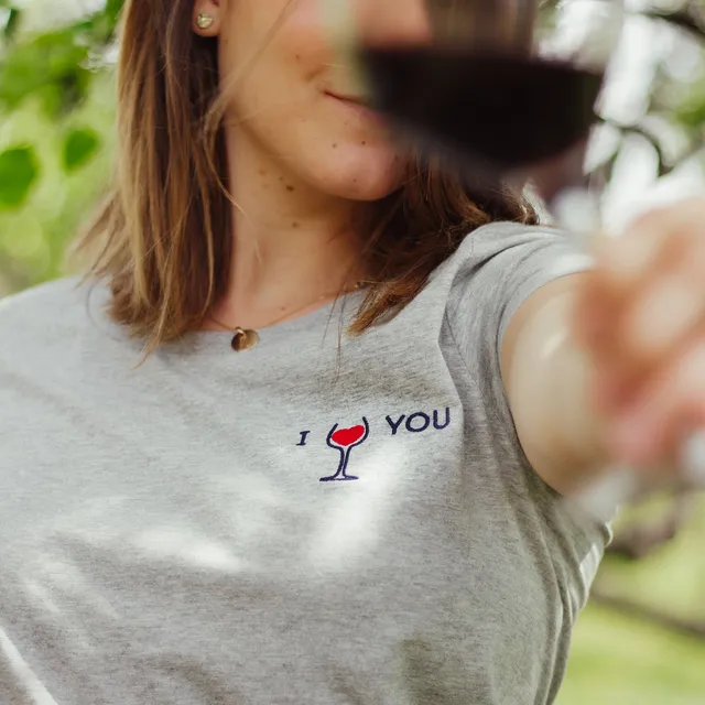 Juste Un T-shirt T-shirts Brodés I love you t-shirt brodé