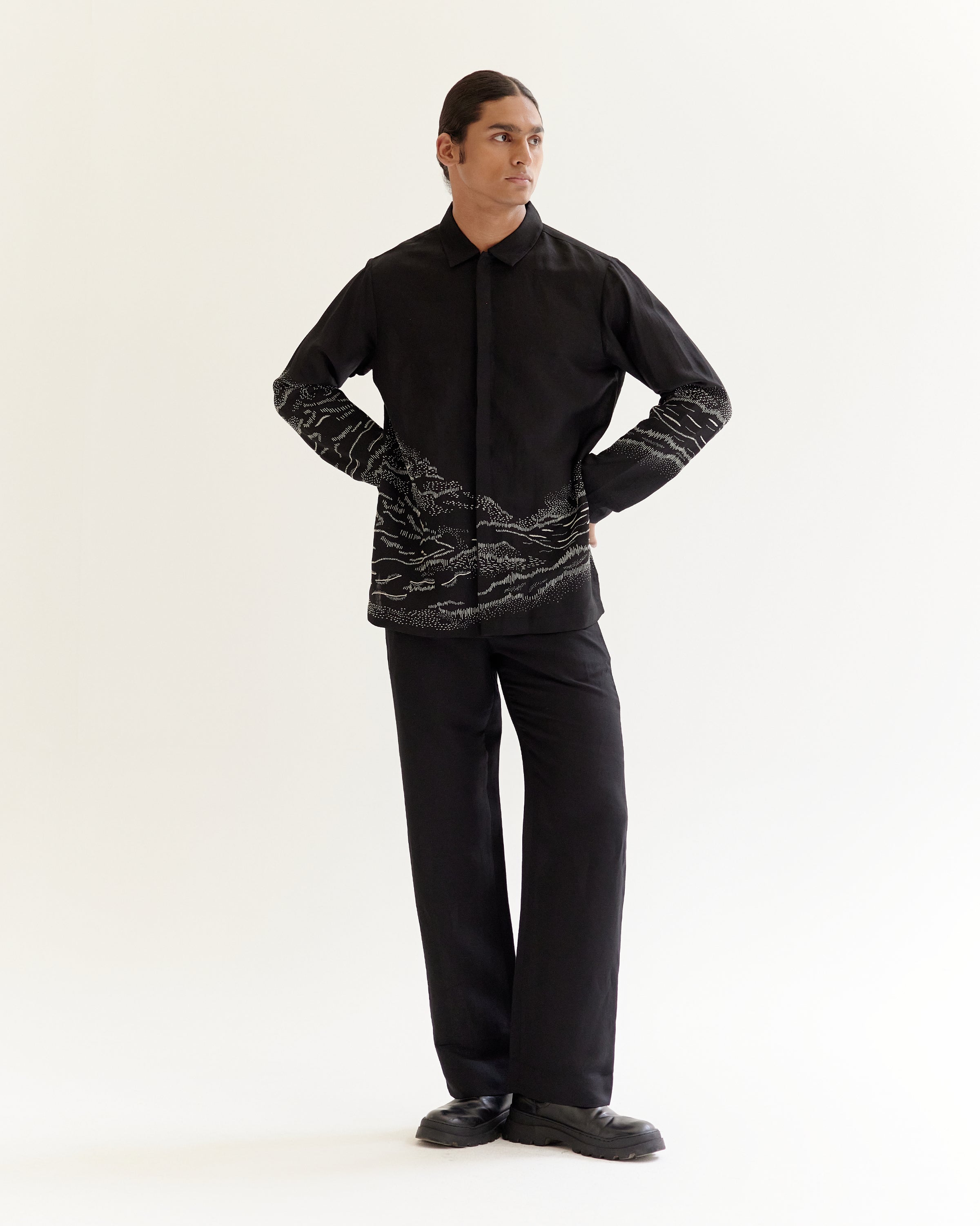 COUNTRYMADE Shirts Pathfinder Shirt chemise en lin brodée légère