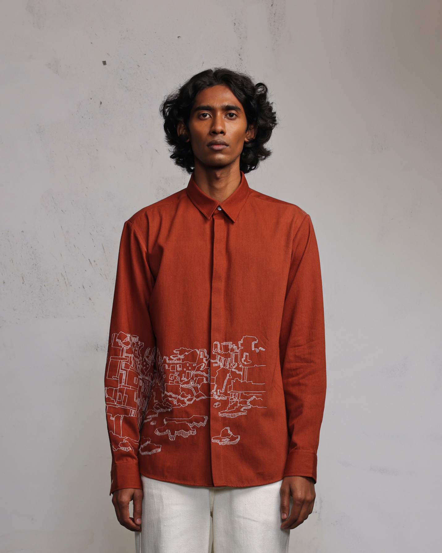 COUNTRYMADE Shirts Collapsed City Shirt chemise brodée