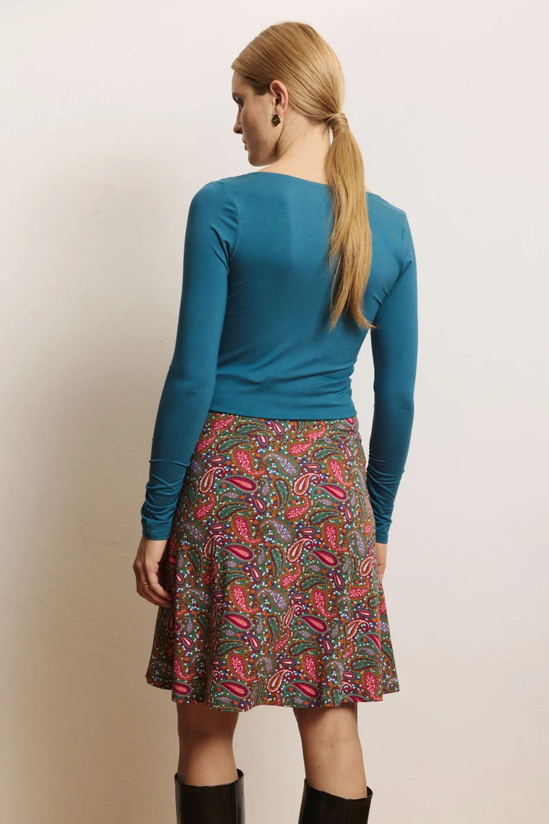 Tranquillo Jupe Olvaa jupe XS jersey Ecovero motif paisley