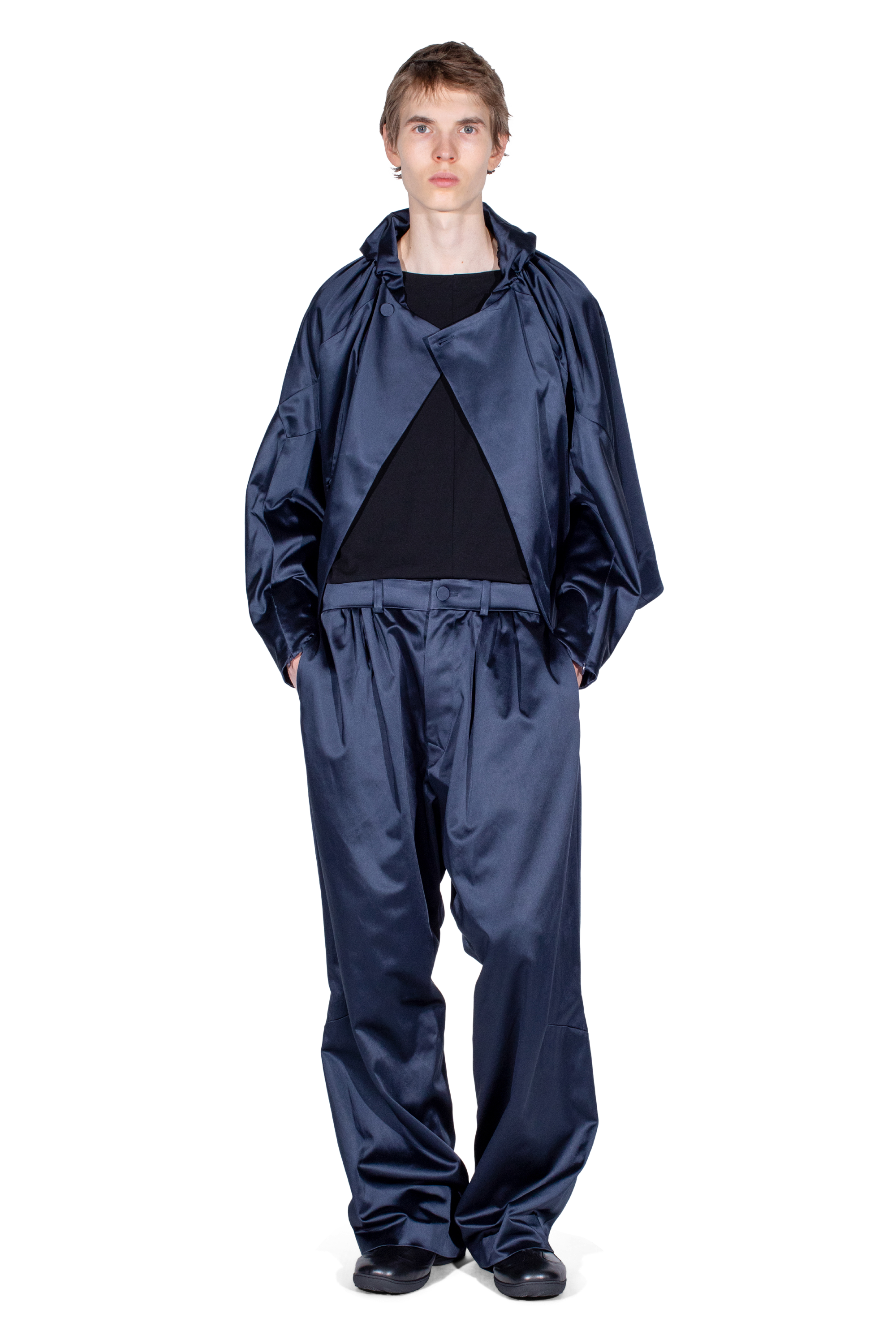 Kiko Kostadinov Bottoms HELMOND pantalon Dark Sapphire 44–52 coton
