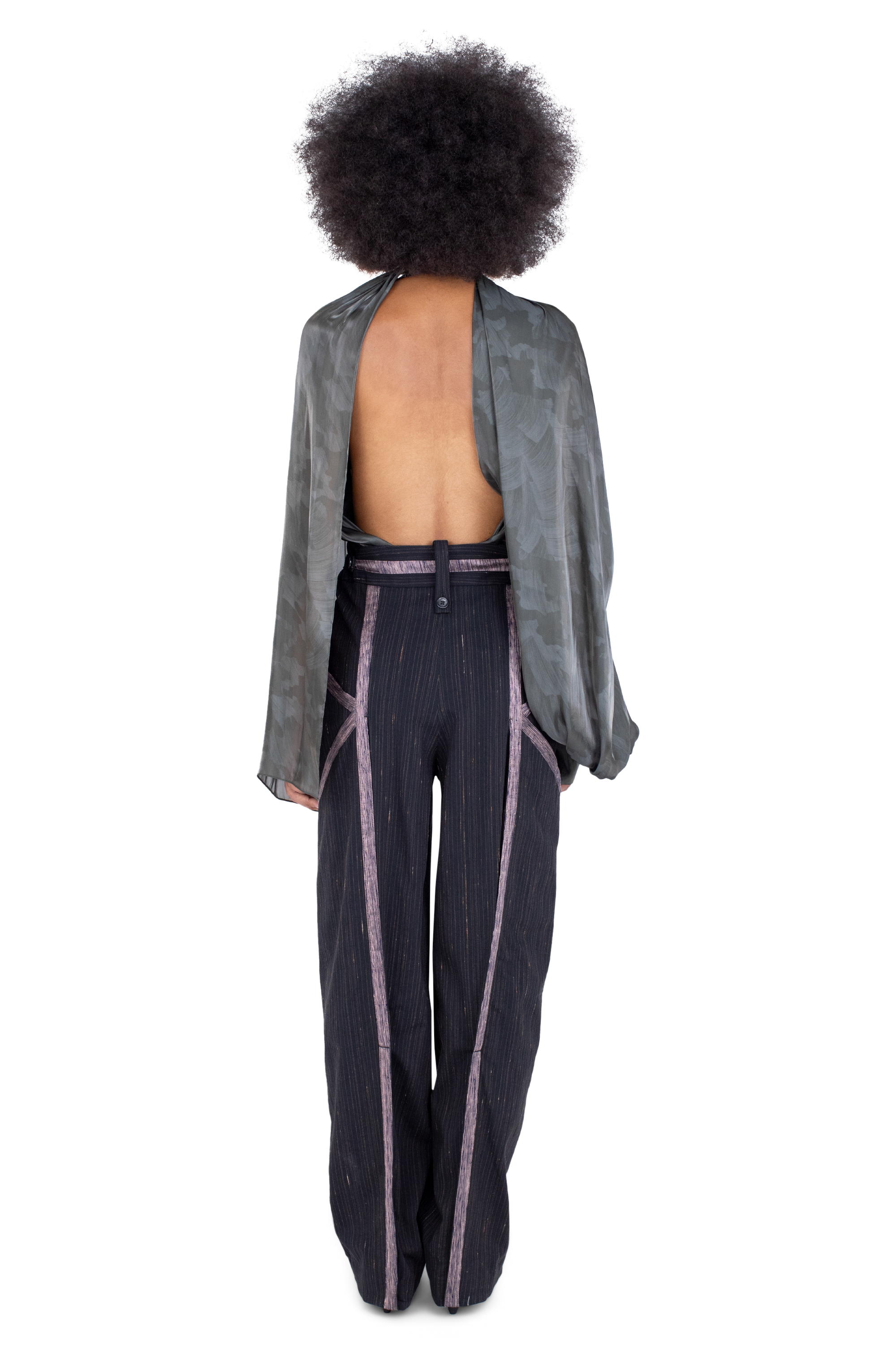 Kiko Kostadinov Bottoms AUDAX Trousers pantalon Charcoal Rose