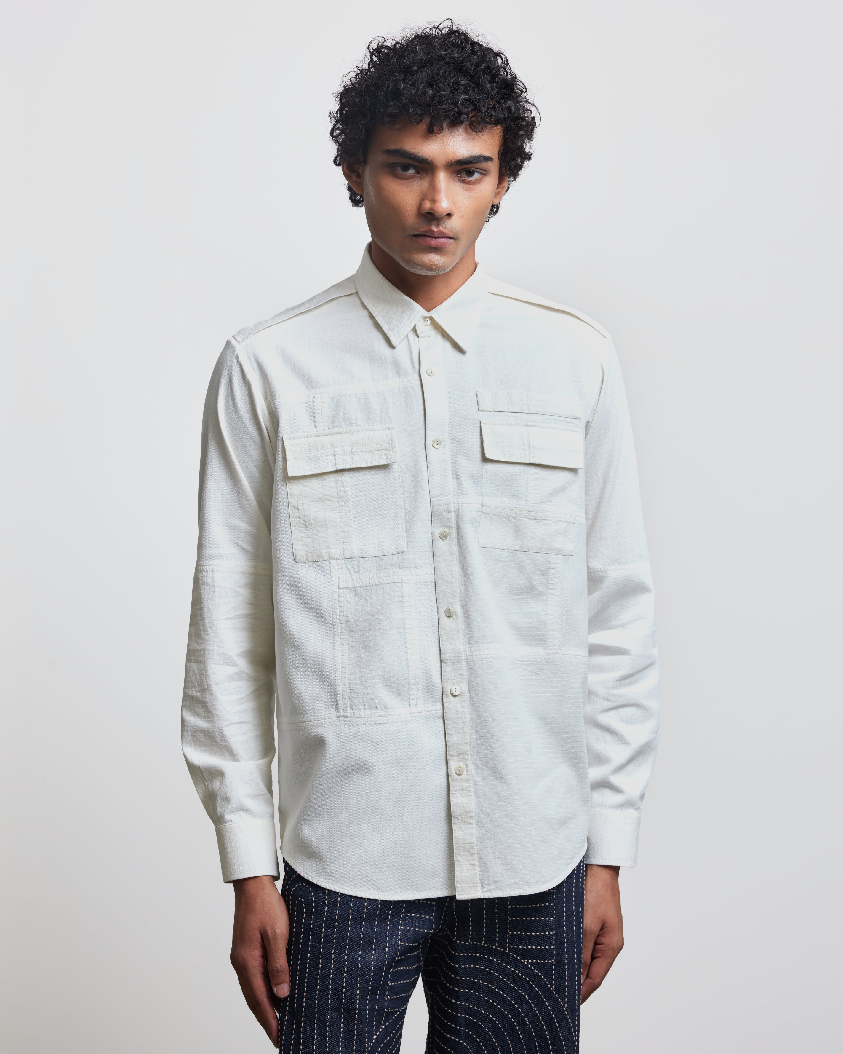 COUNTRYMADE Shirts RIPSTOP WORKWEAR SHIRT chemise ripstop brodée