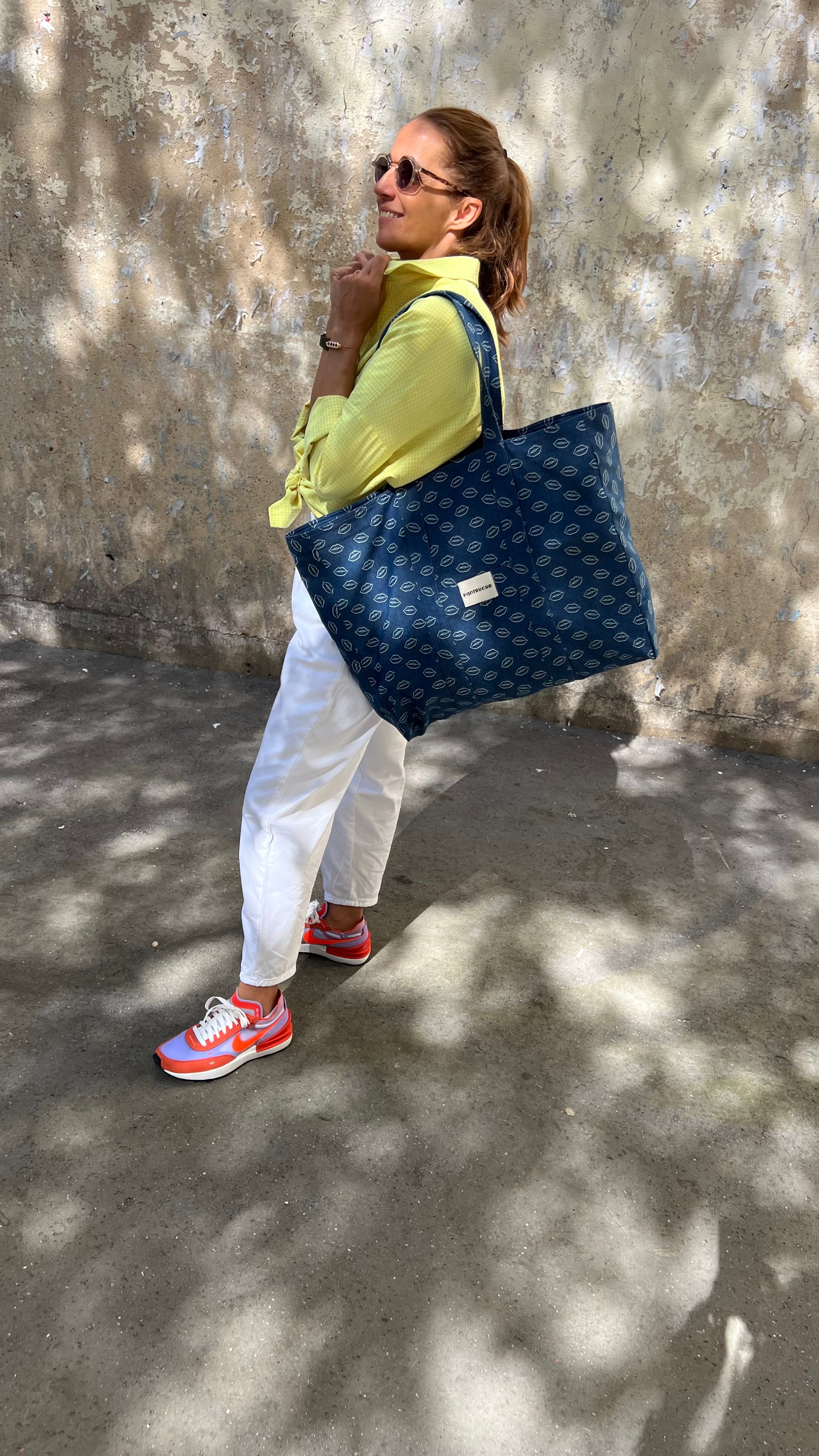 PANTRUCHE Sacs Cabas Otis bouche grand cabas coton doublé