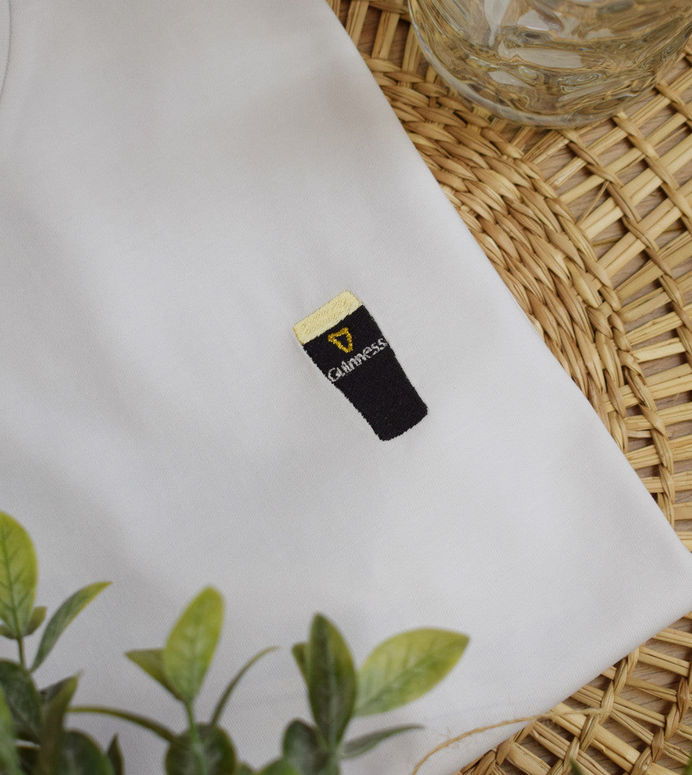 Juste Un T-shirt T-shirts Brodés Guinness t-shirt brodé