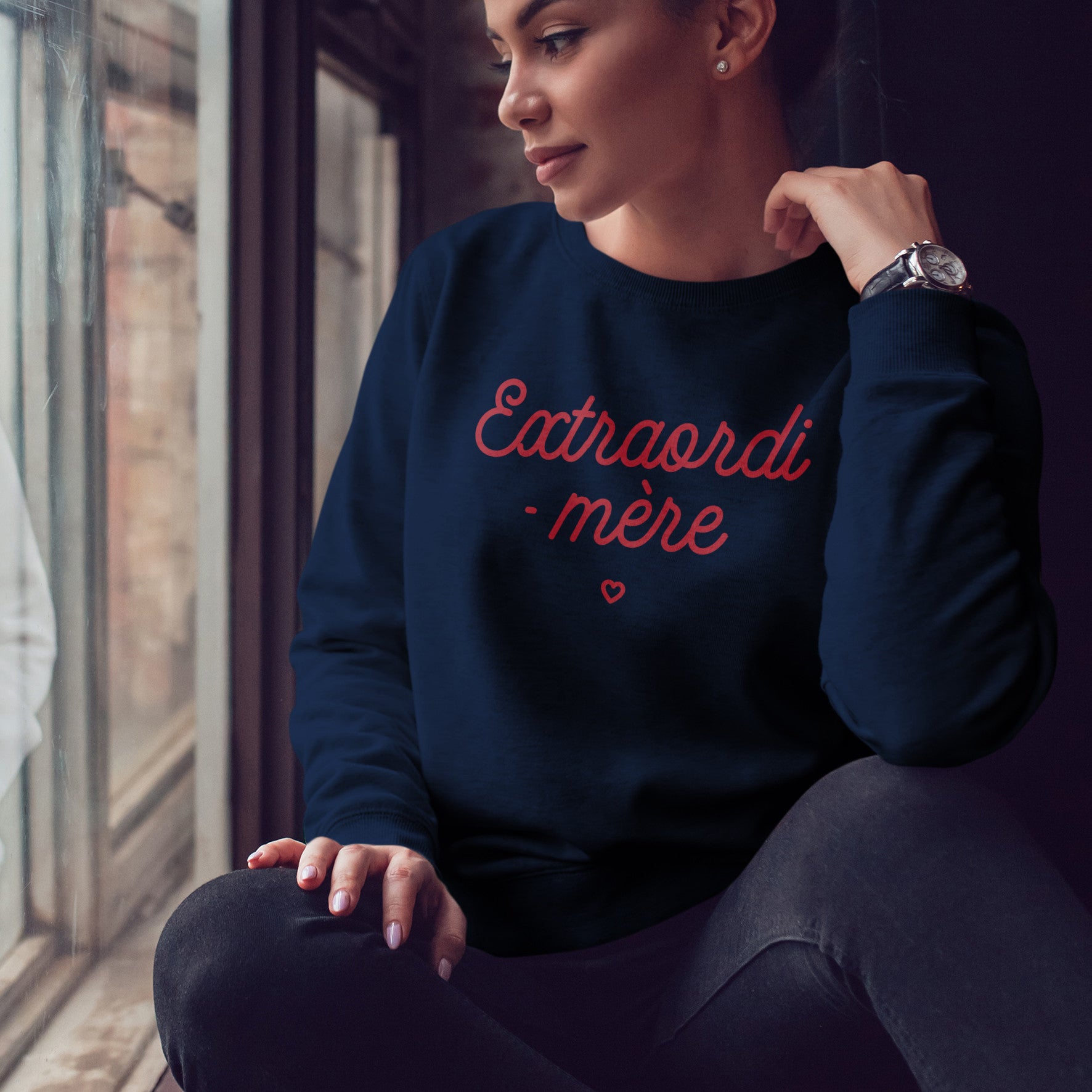 Juste Un T-shirt Sweats Imprimés Extraordi-mère sweat femme