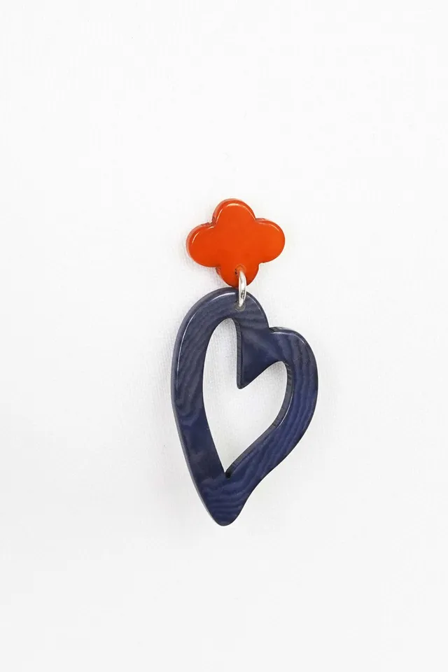 Tagua and Co Boucles d’oreilles Carmen ivoire végétal corail vert