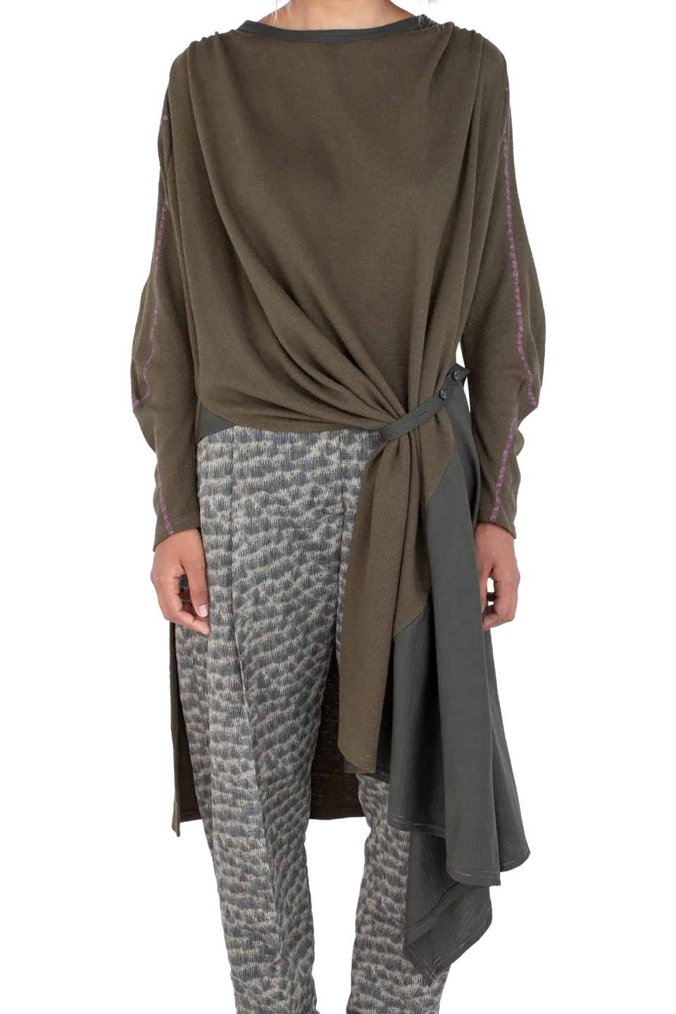 Kiko Kostadinov Dresses EIDER GODET robe Cedar Green en coton