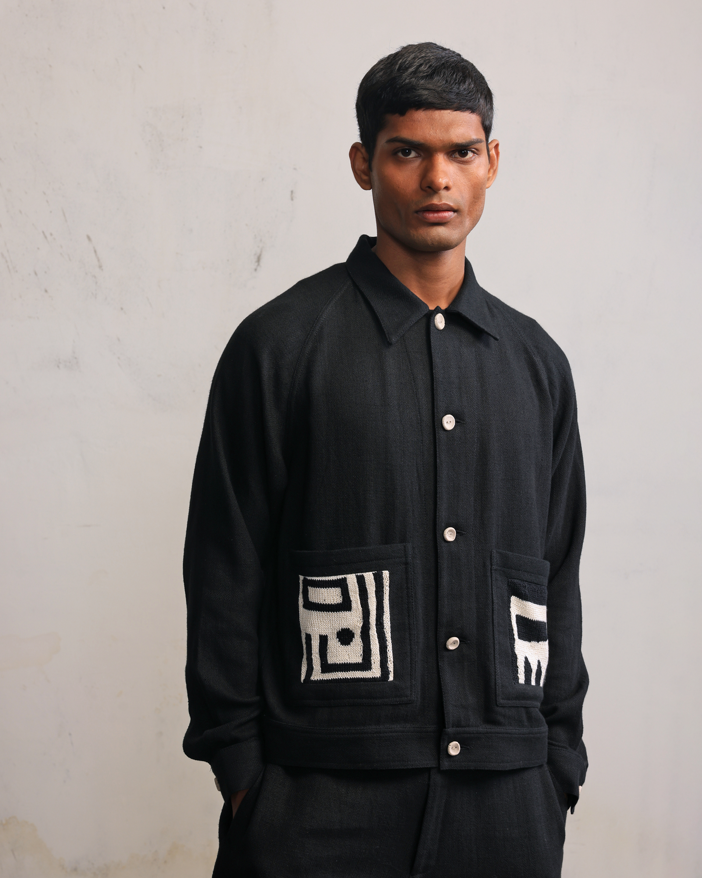 COUNTRYMADE Jackets urban sweater pocket jacket veste chevrons à poches tricotées
