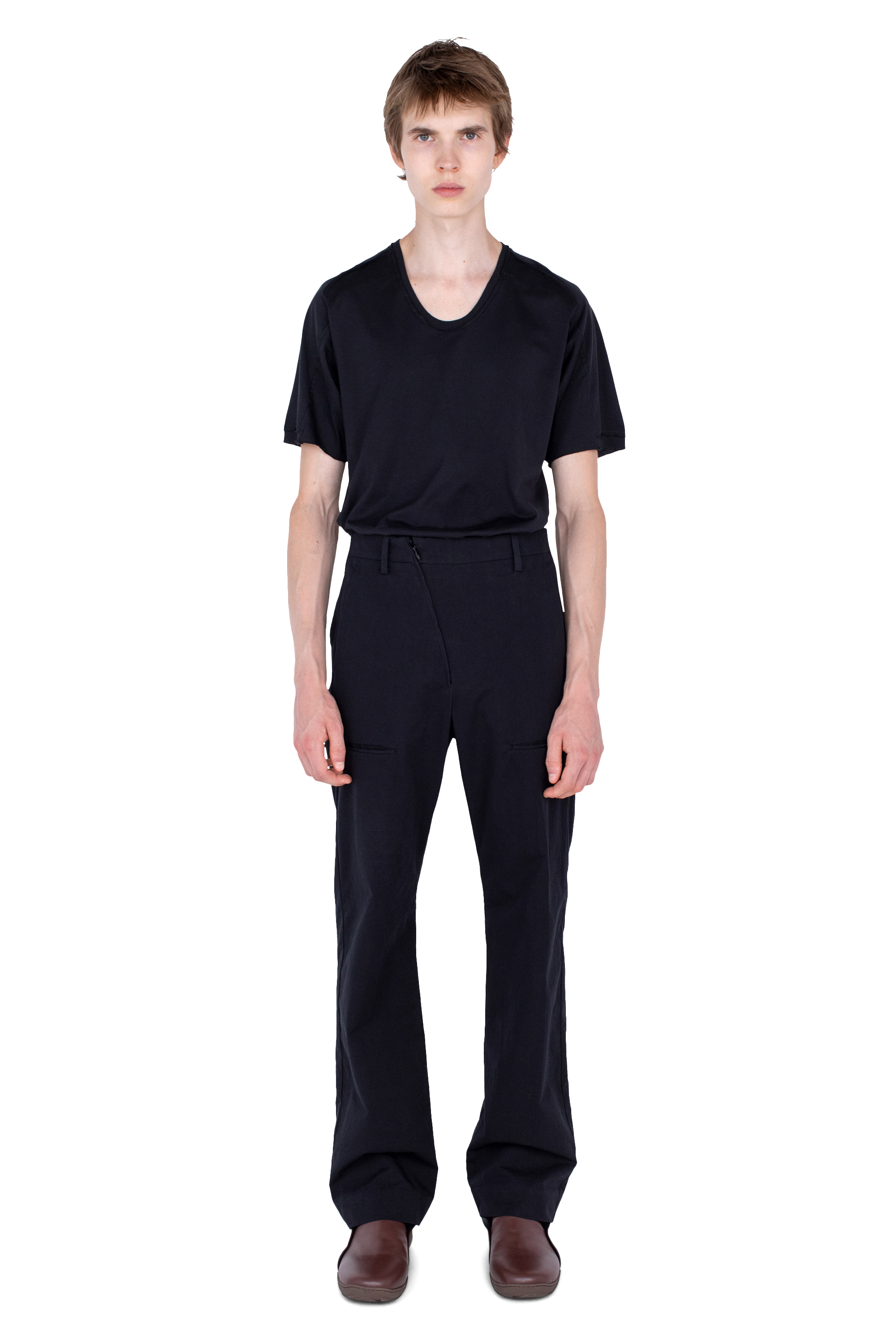 Kiko Kostadinov Bottoms GRAATSMA Trouser pantalon Shadow Black coton bio
