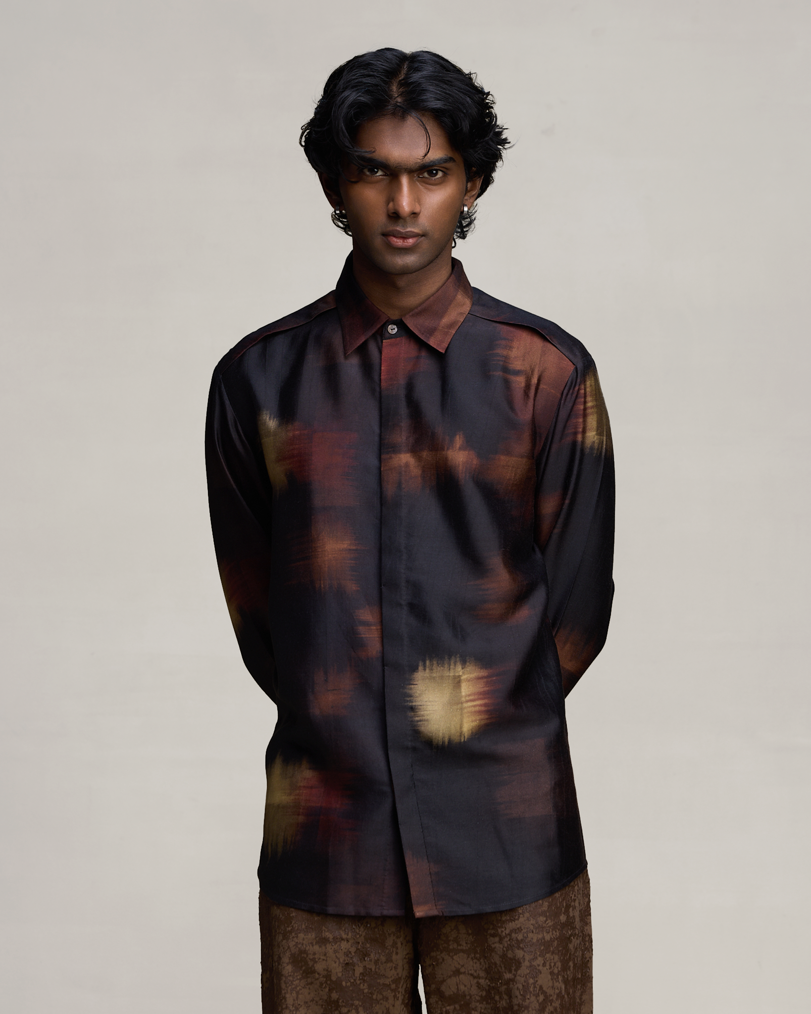 COUNTRYMADE Shirts FORGED IKAT SHIRT chemise sur mesure en soie