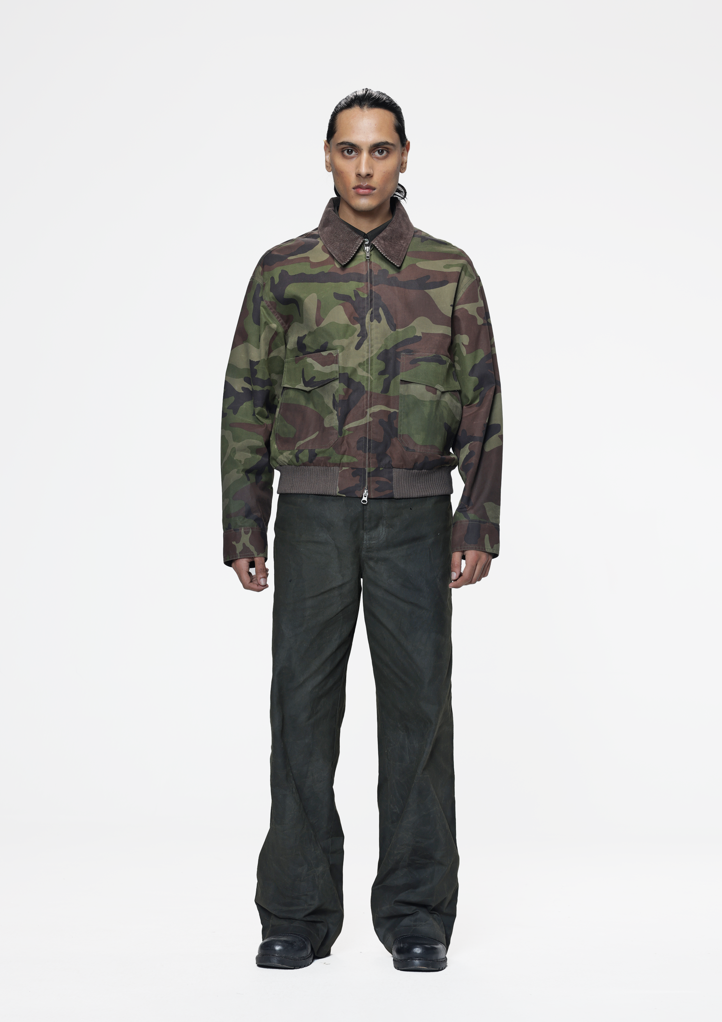 COUNTRYMADE Jackets Woodland Camouflage Flight Jacket veste camouflage