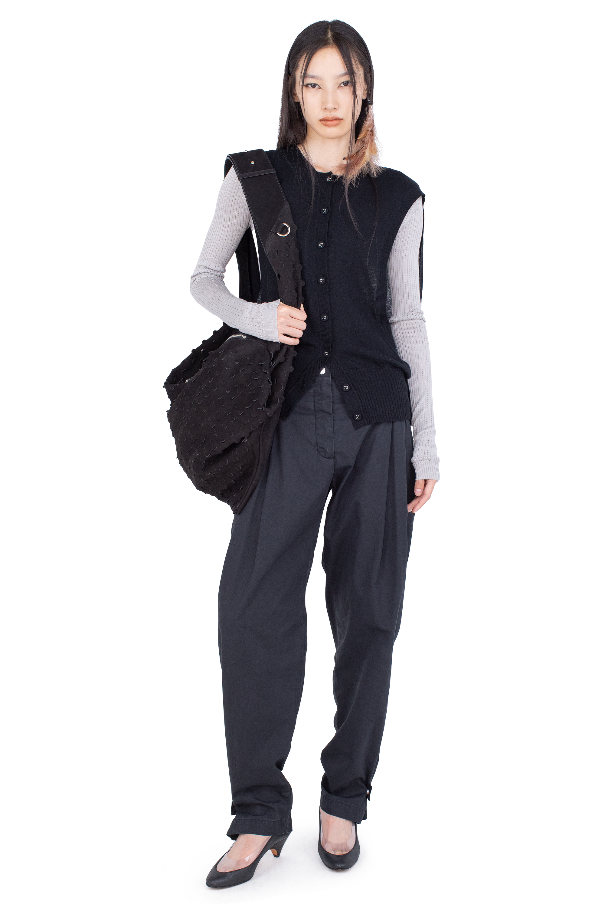 Kiko Kostadinov Bottoms PEREGRINE Trouser pantalon Stone Washed Charcoal coton