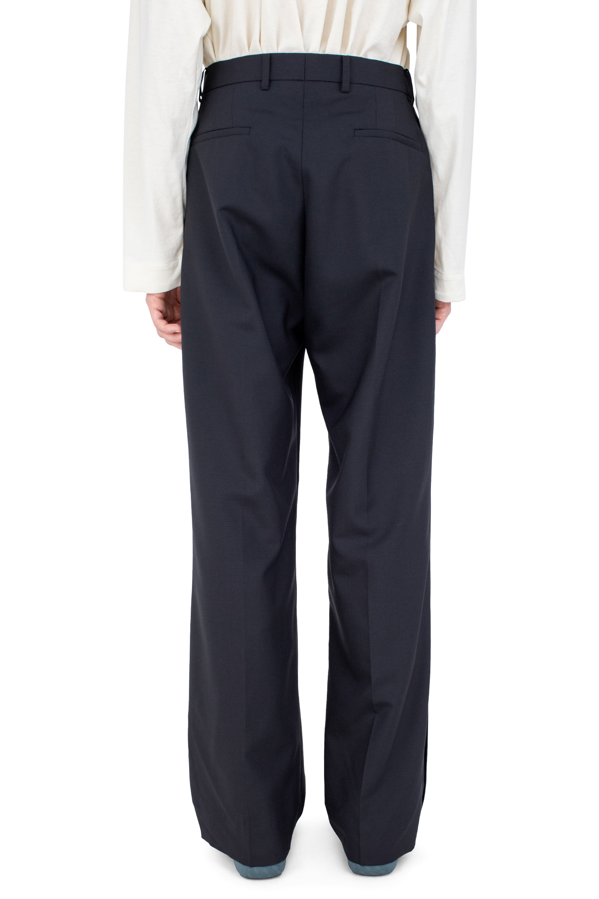 Kiko Kostadinov Bottoms VAALS Tailored Trousers Space Black 44 laine mohair