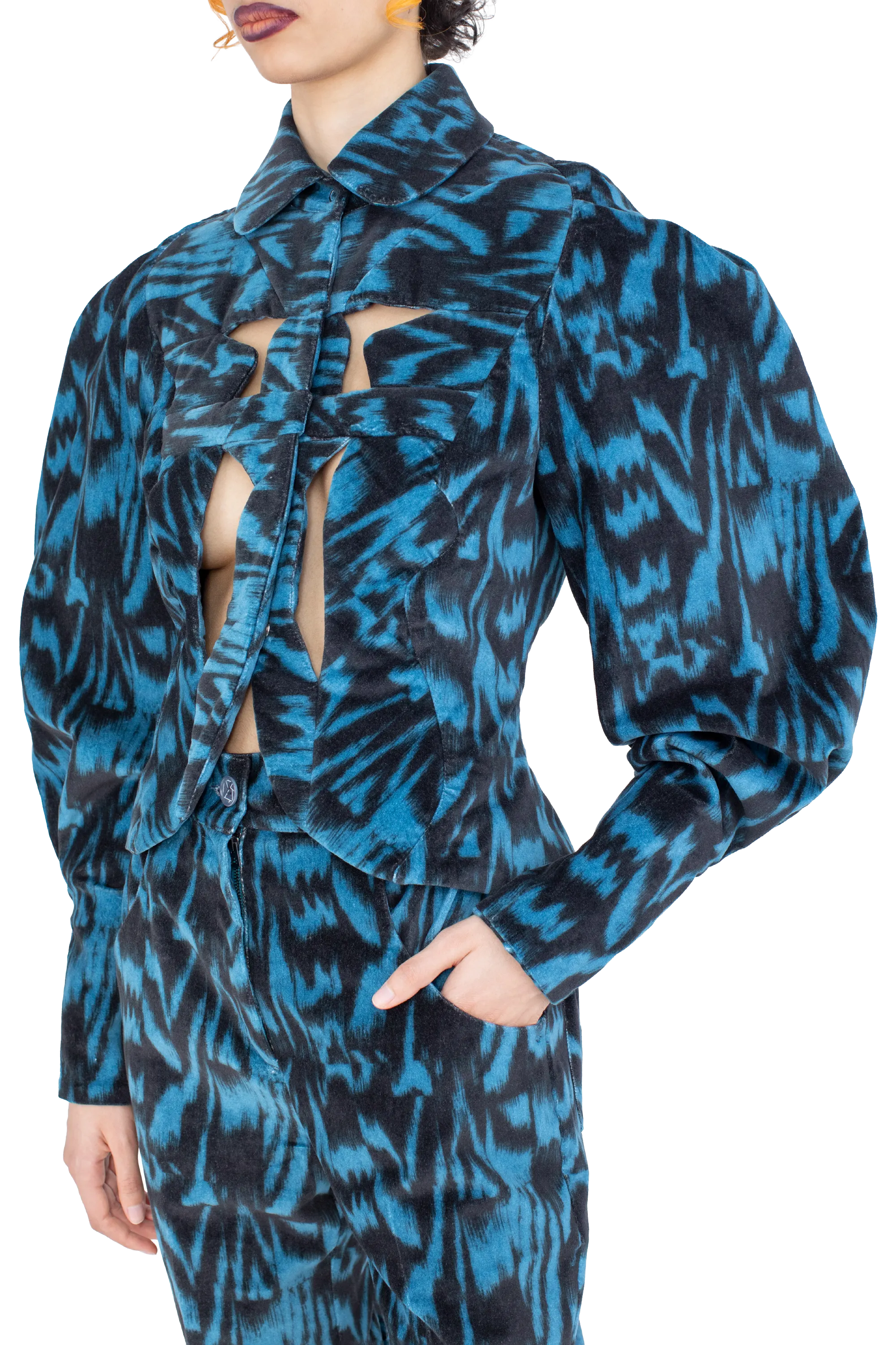 Kiko Kostadinov Outerwear ISTRIAN Jacket veste Sapphire Blue Black