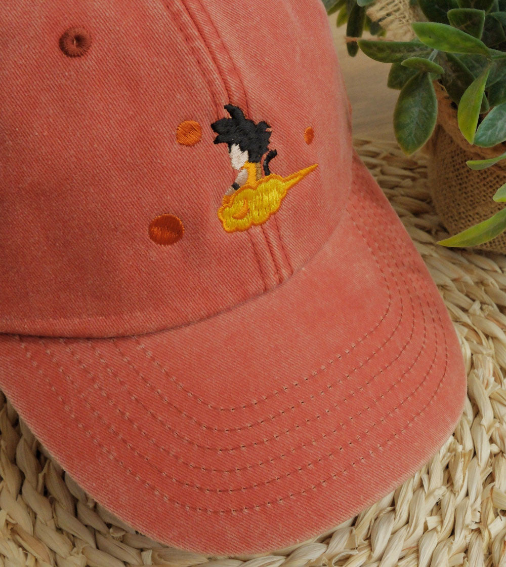 Juste Un T-shirt Casquettes Nuage casquette rose brodée