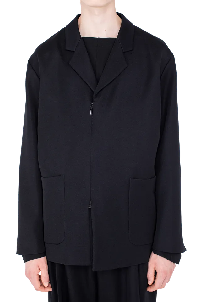 Kiko Kostadinov Outerwear VOTIVE Zip Blazer blazer Jet Black laine