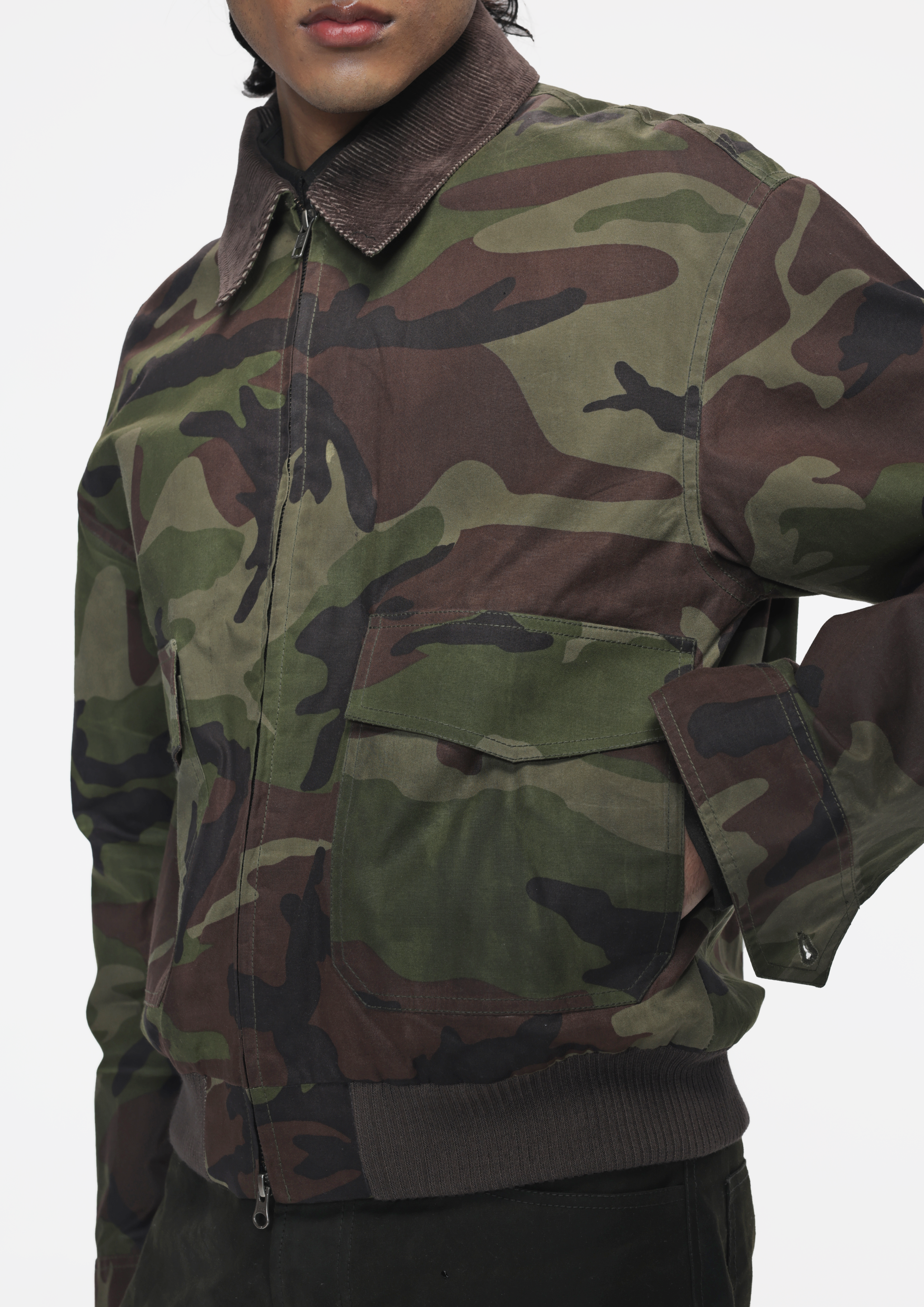 COUNTRYMADE Jackets Woodland Camouflage Flight Jacket veste camouflage