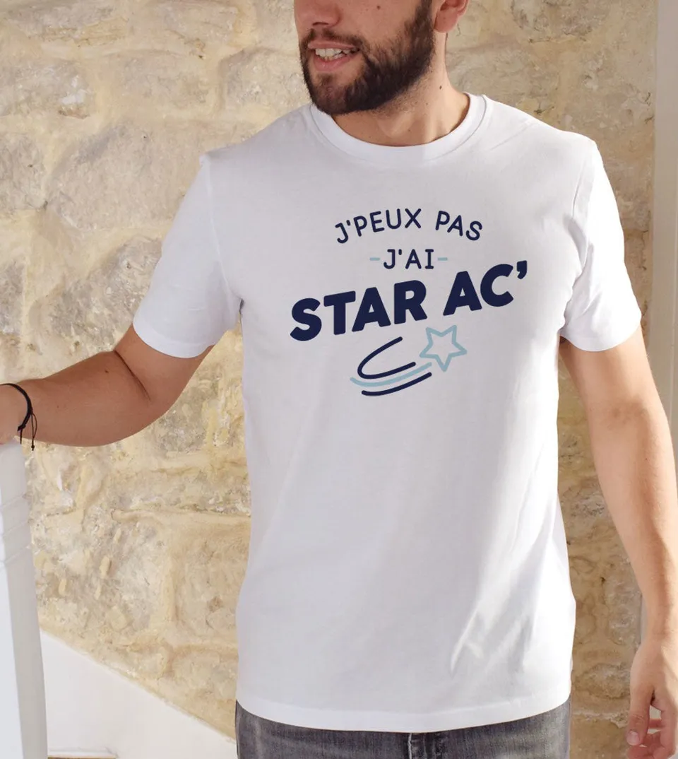 Juste Un T-shirt T-shirts Imprimés Je peux pas j'ai Star Academy t-shirt homme