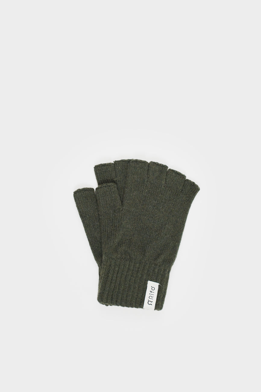 Sourire Multicolore Gants et mitaines Sasha mitaines en laine recyclée noires