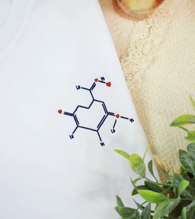 Juste Un T-shirt T-shirts Brodés L'Amour T-shirt brodé blanc coton bio