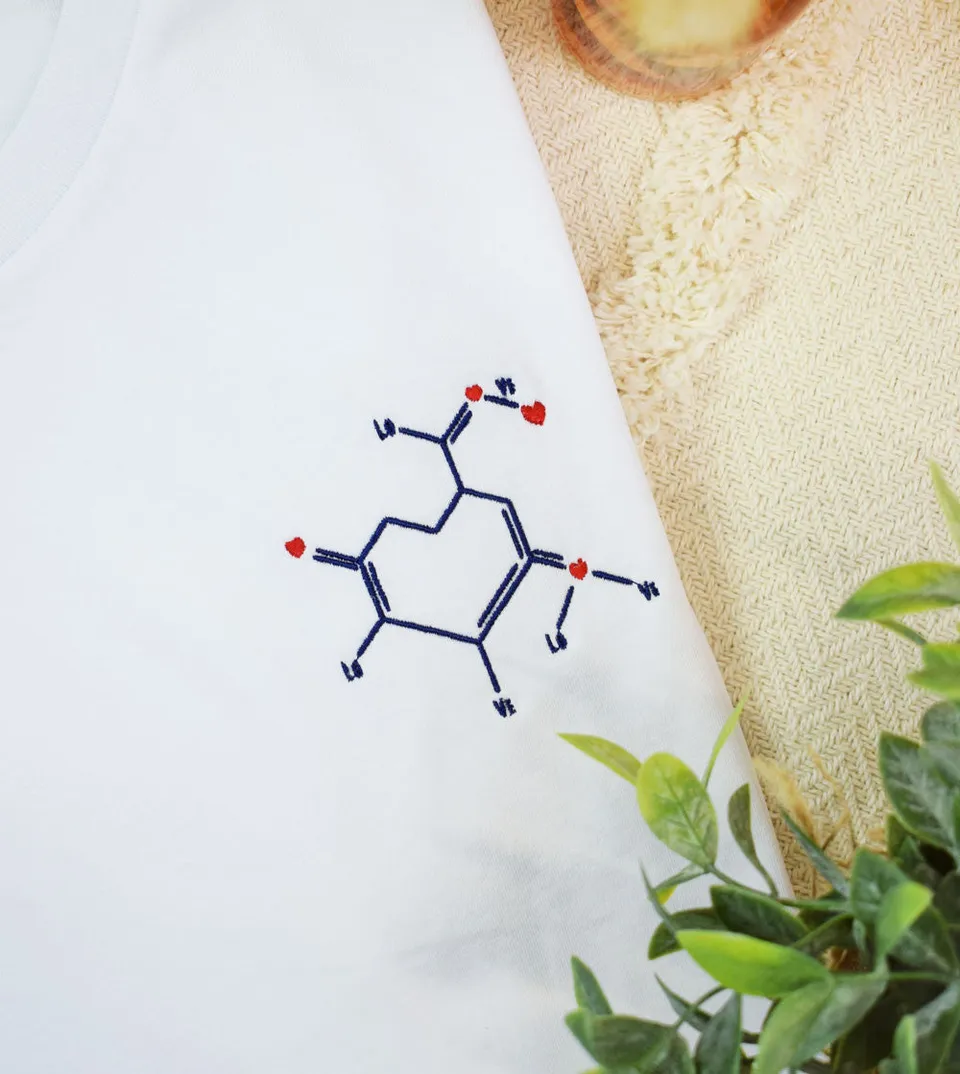Juste Un T-shirt T-shirts Brodés L'Amour T-shirt brodé blanc coton bio