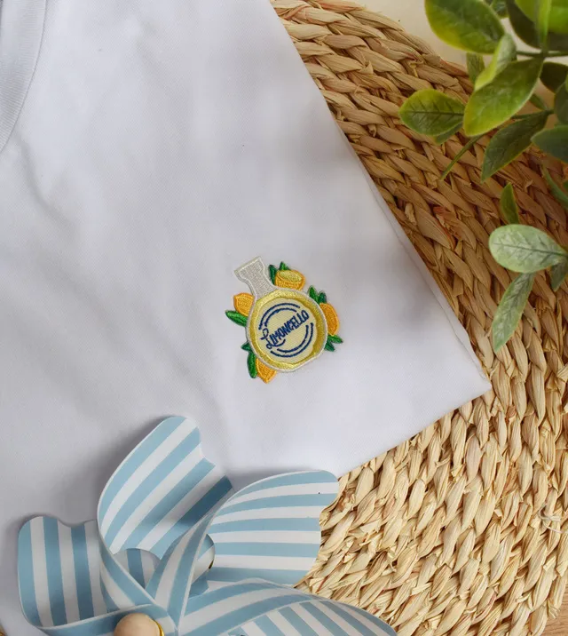 Juste Un T-shirt T-shirts Brodés Limoncello t-shirt brodé coton bio