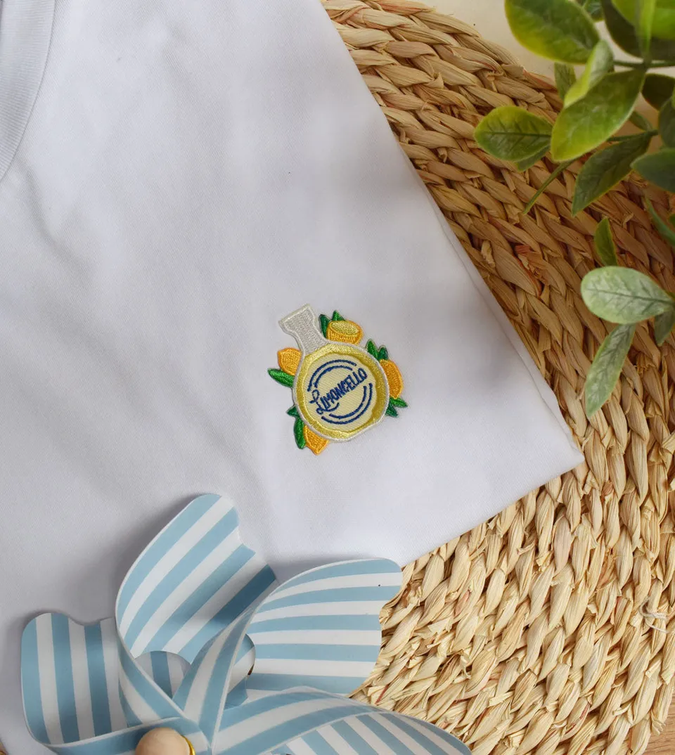 Juste Un T-shirt T-shirts Brodés Limoncello t-shirt brodé coton bio
