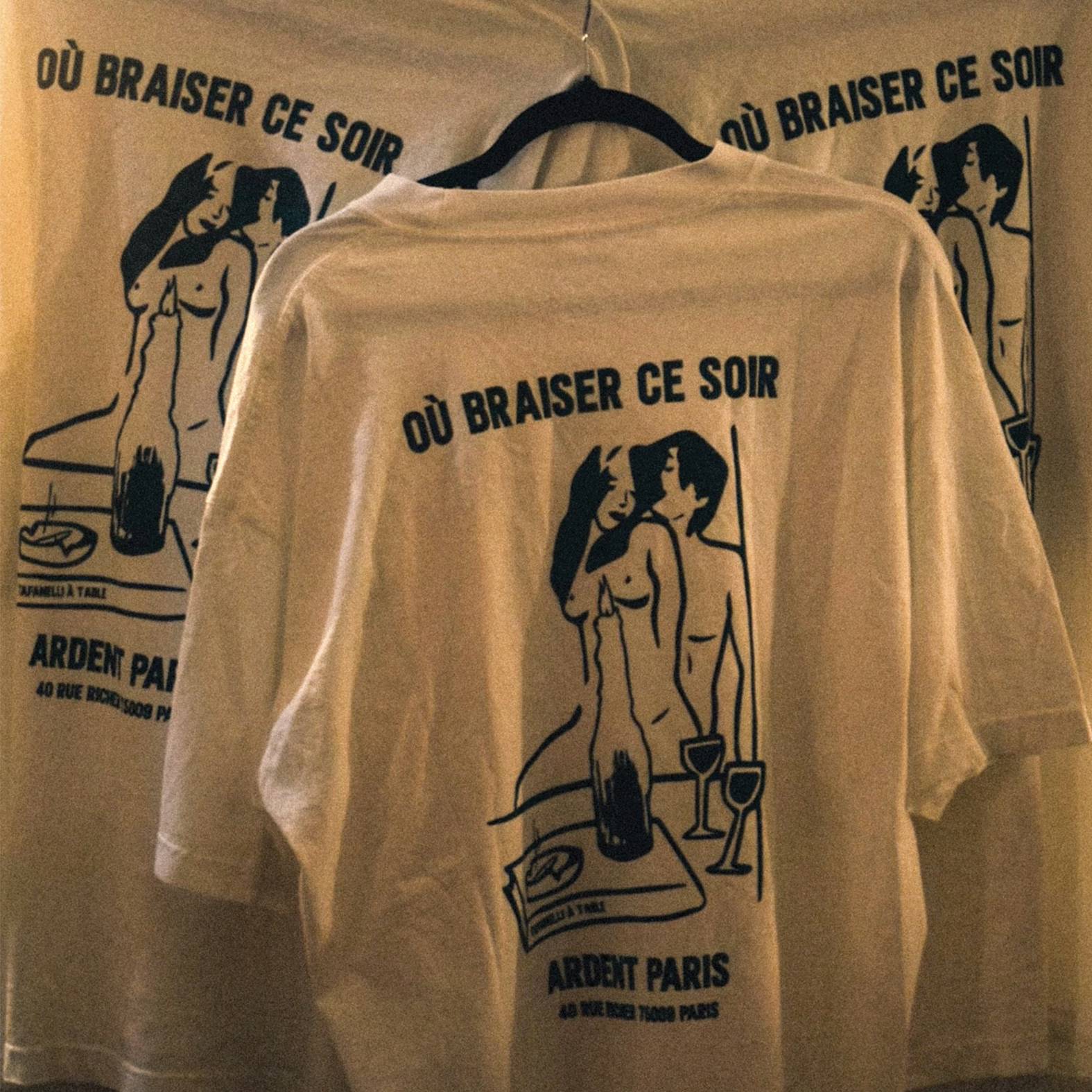 TAFANELLI T-Shirts LE FIARA t-shirt blanc col cheminée
