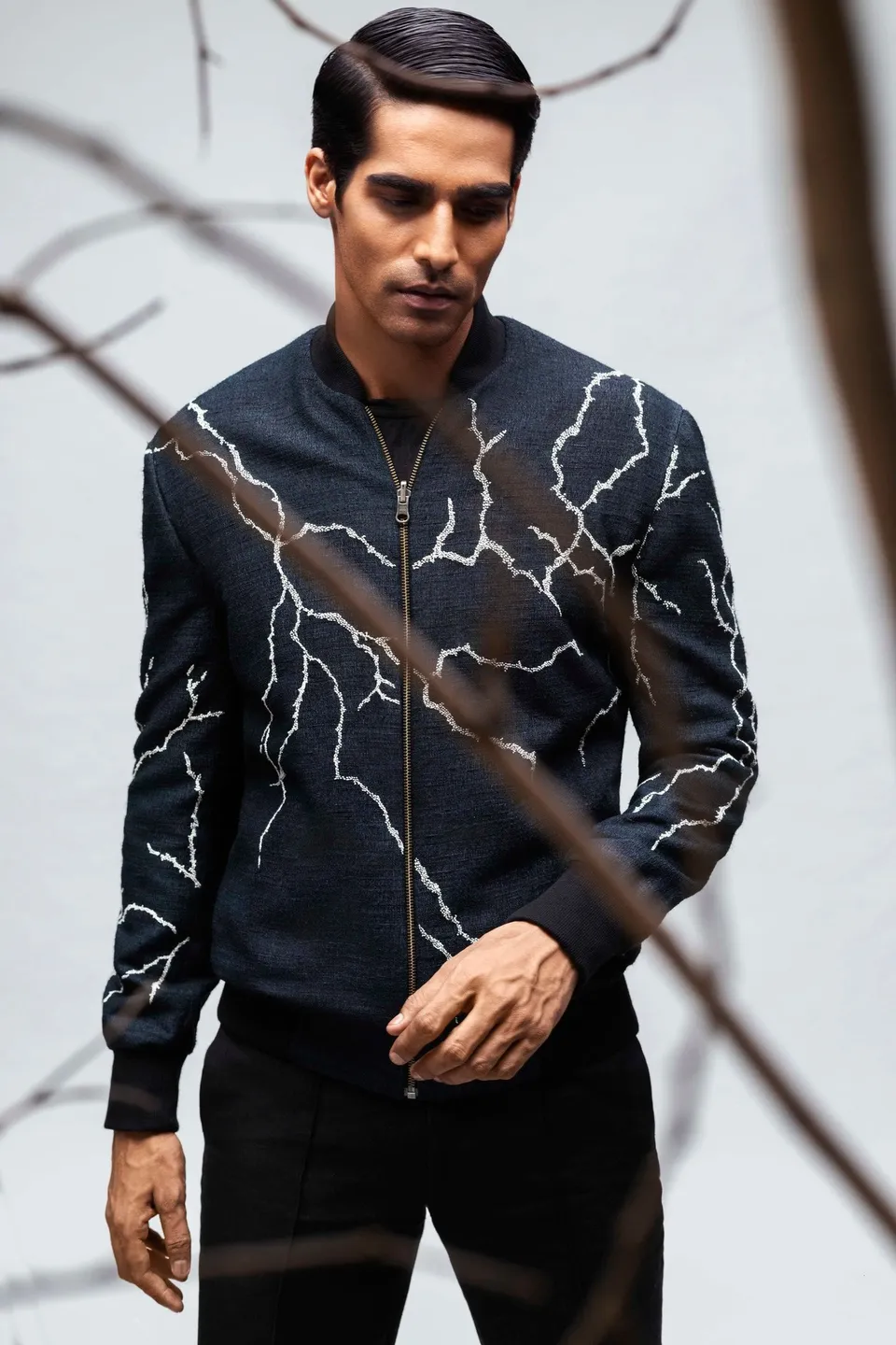 COUNTRYMADE Jackets Lightning jacket veste Patriot Blue sur mesure en tussar