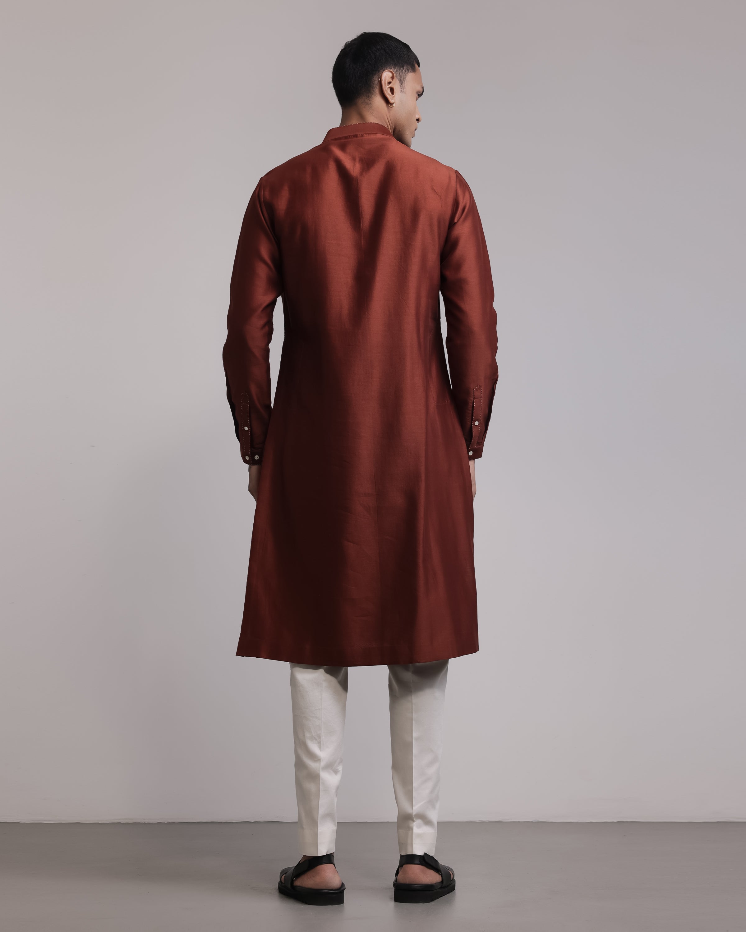 COUNTRYMADE Kurtas Urban Fossil Outline Kurta Set ensemble kurta rouille