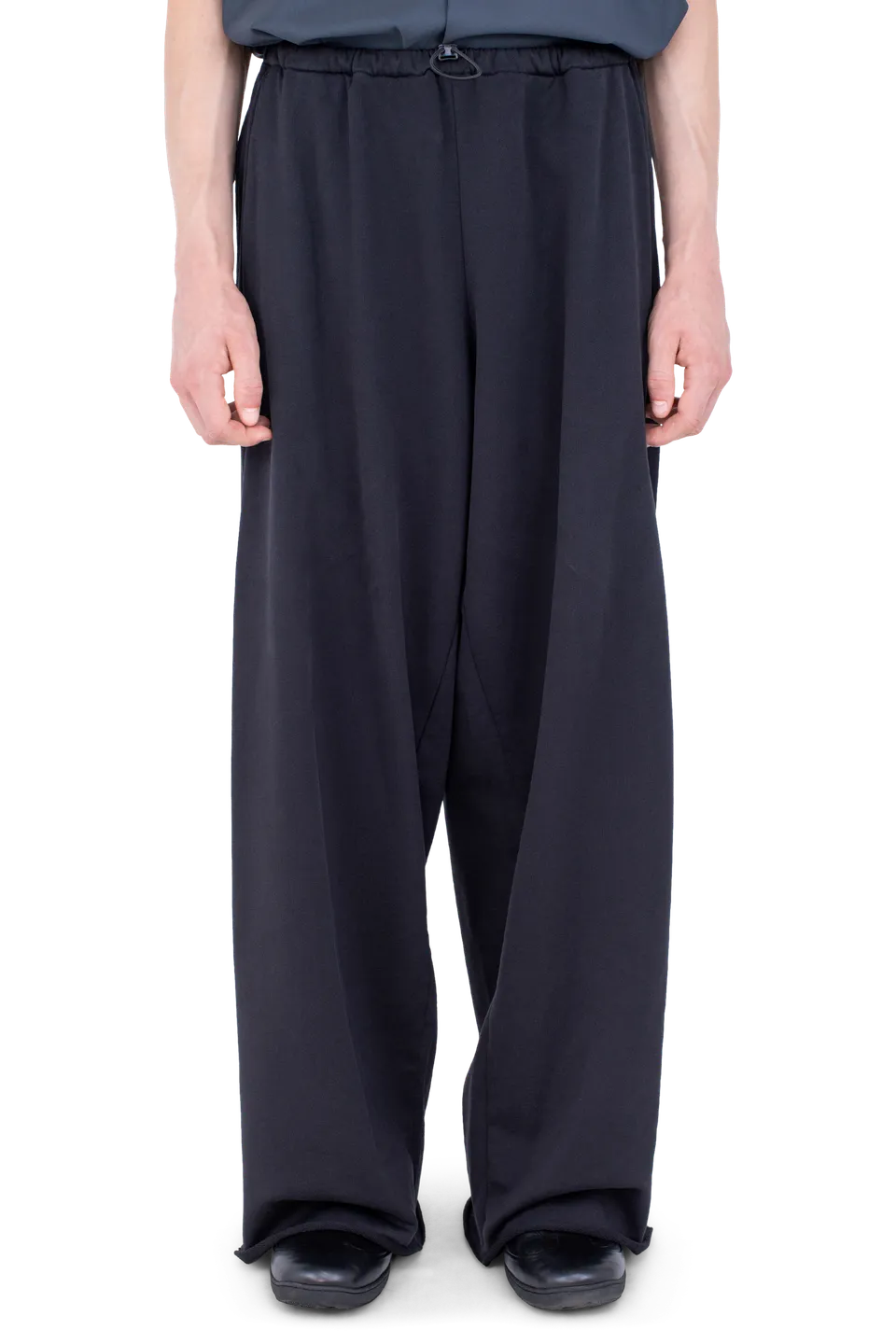 Kiko Kostadinov Bottoms VELEKA Wide Trousers pantalon large Charcoal coton bio
