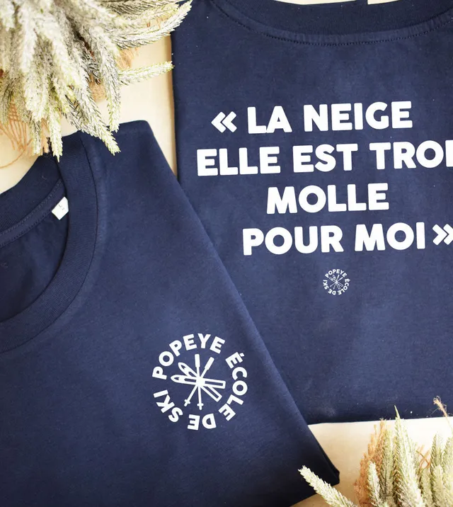 Juste Un T-shirt Sweats Imprimés La neige elle est trop molle Sweat