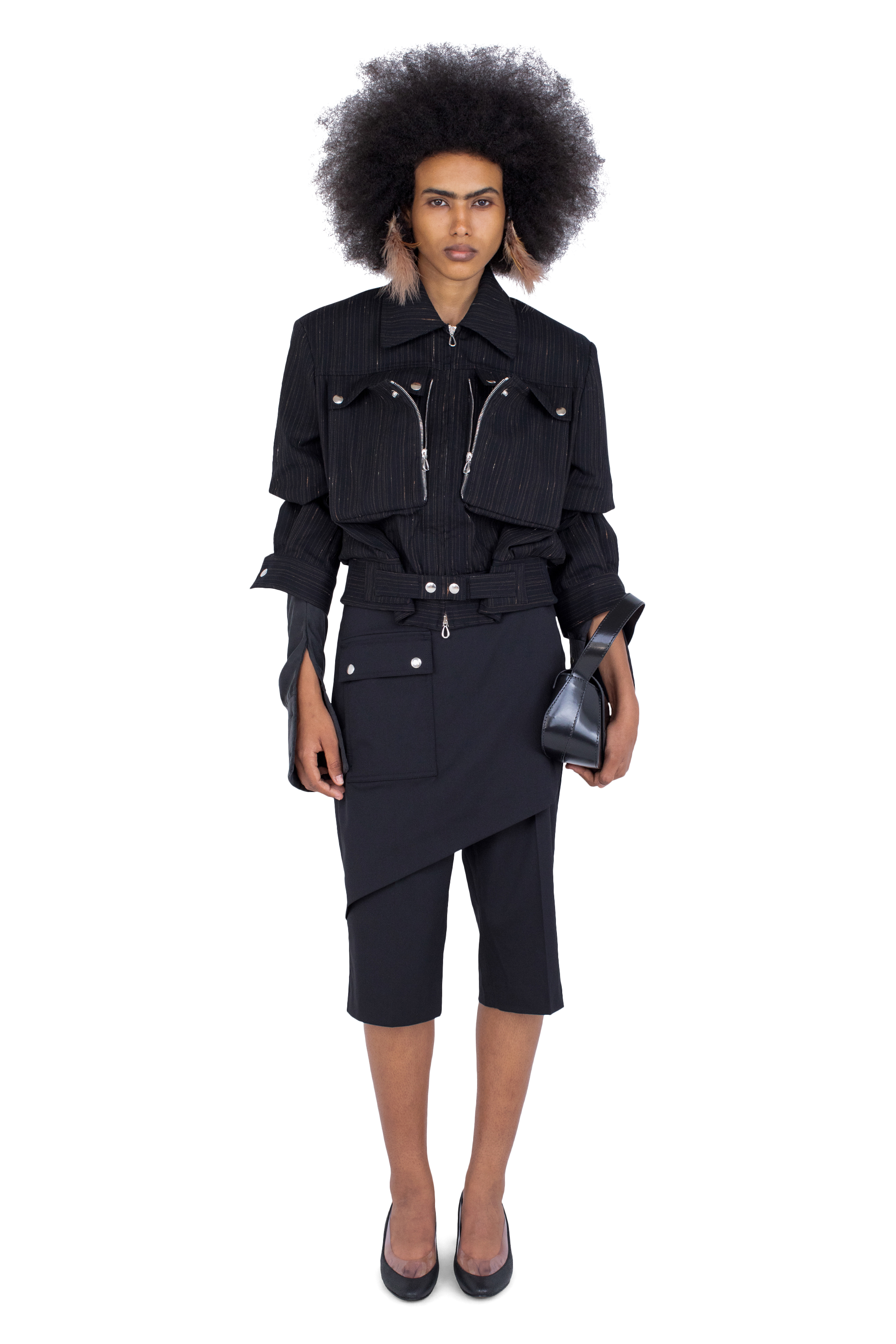 Kiko Kostadinov Outerwear PEREGRINE Jacket veste Charcoal / Rose en coton