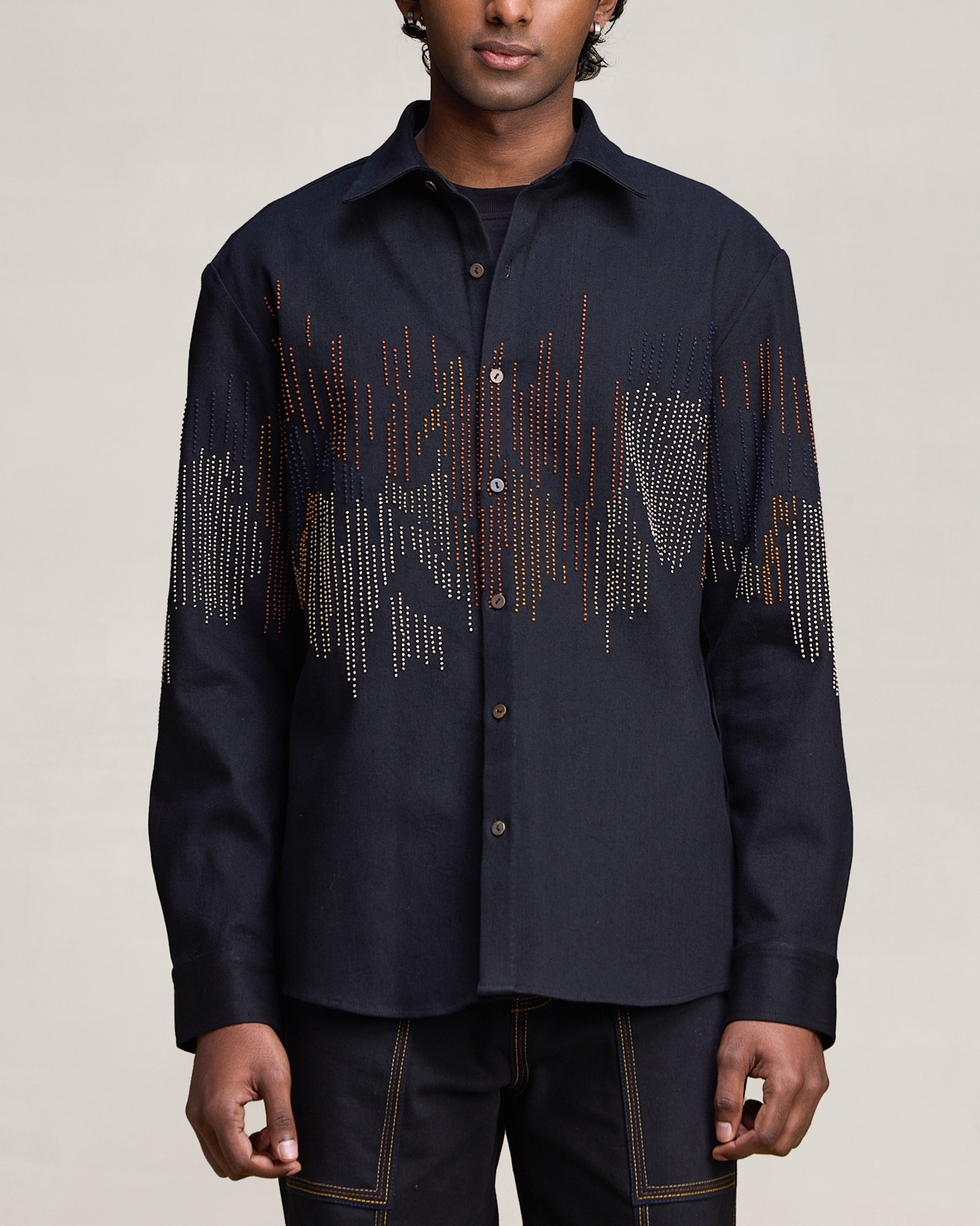 COUNTRYMADE Shirts HICKORY IN CROME SHIRT chemise en denim sur commande