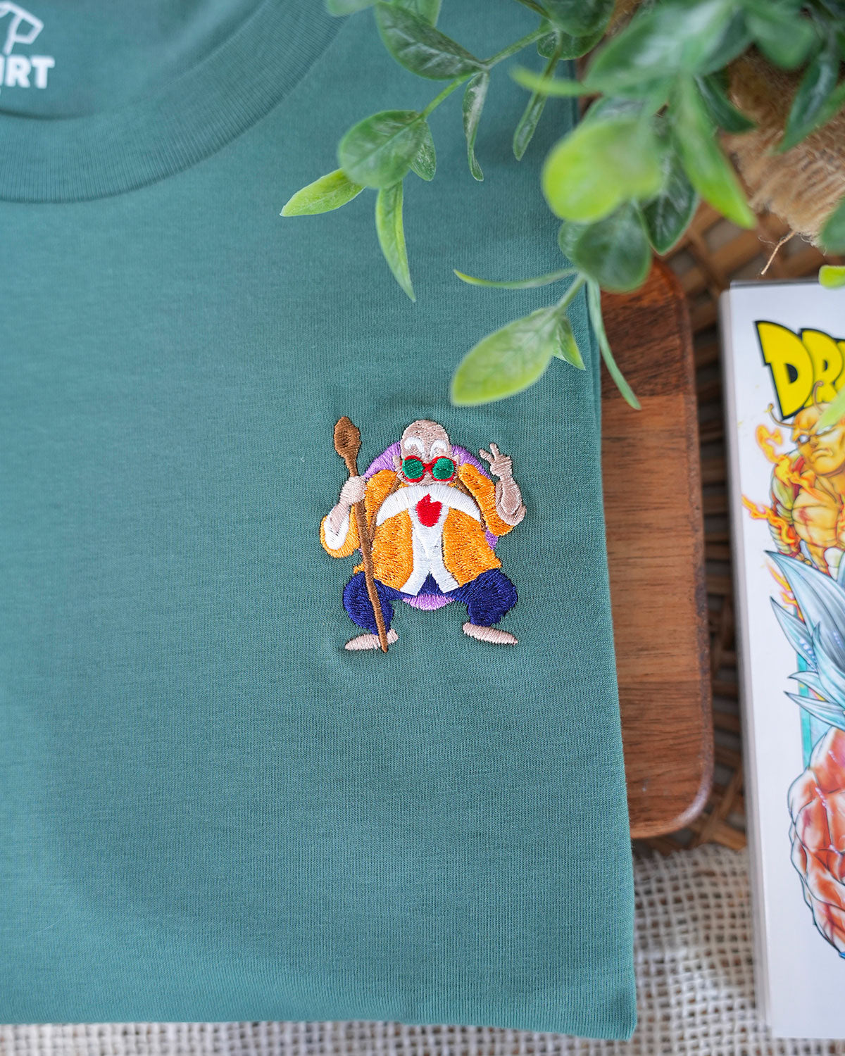 Juste Un T-shirt T-shirts Brodés Tortue Géniale t-shirt blanc M coton biologique