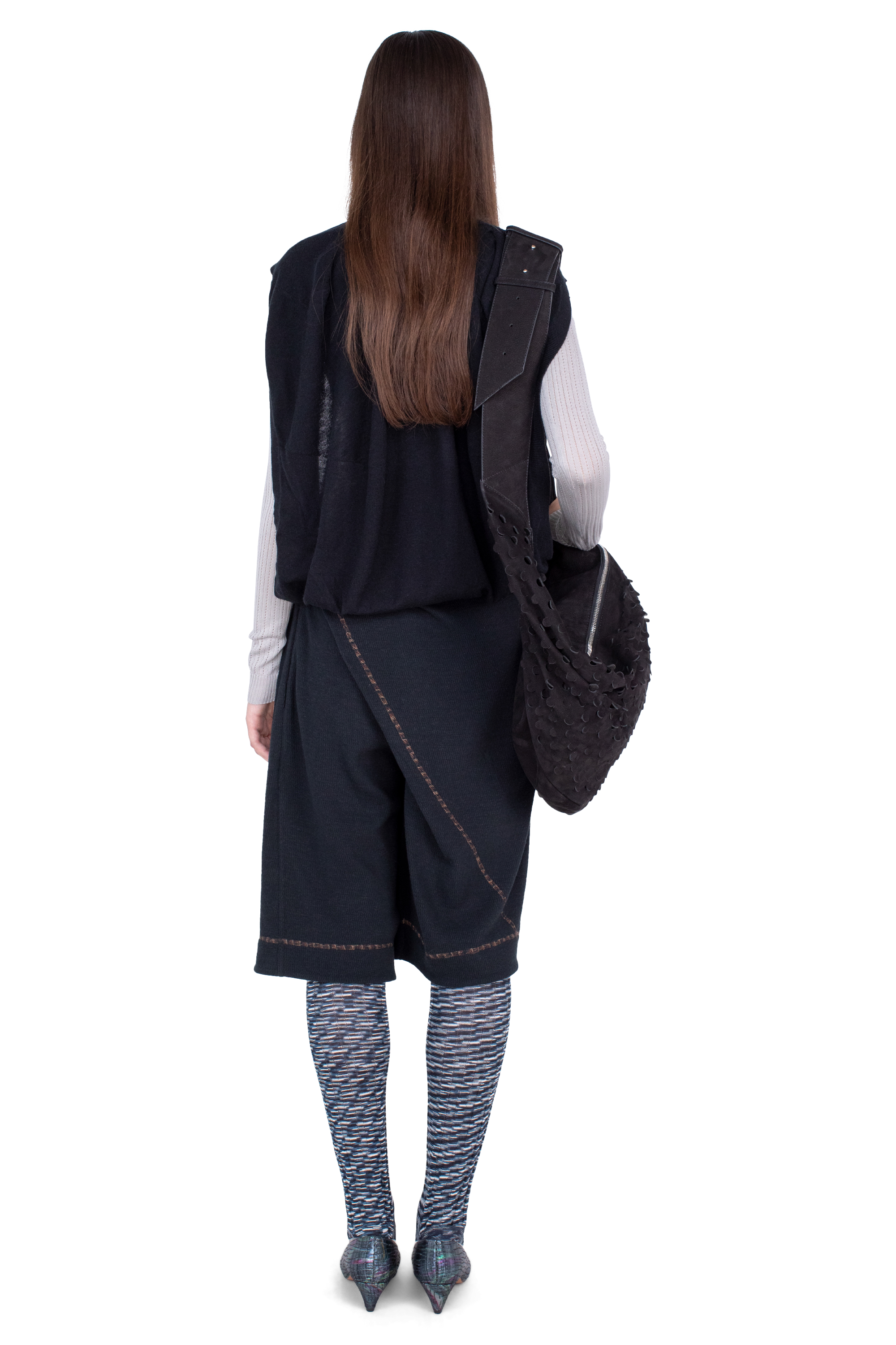 Kiko Kostadinov Knitwear GUILLEMOT Cocoon Cardigan cardigan Nebular Black