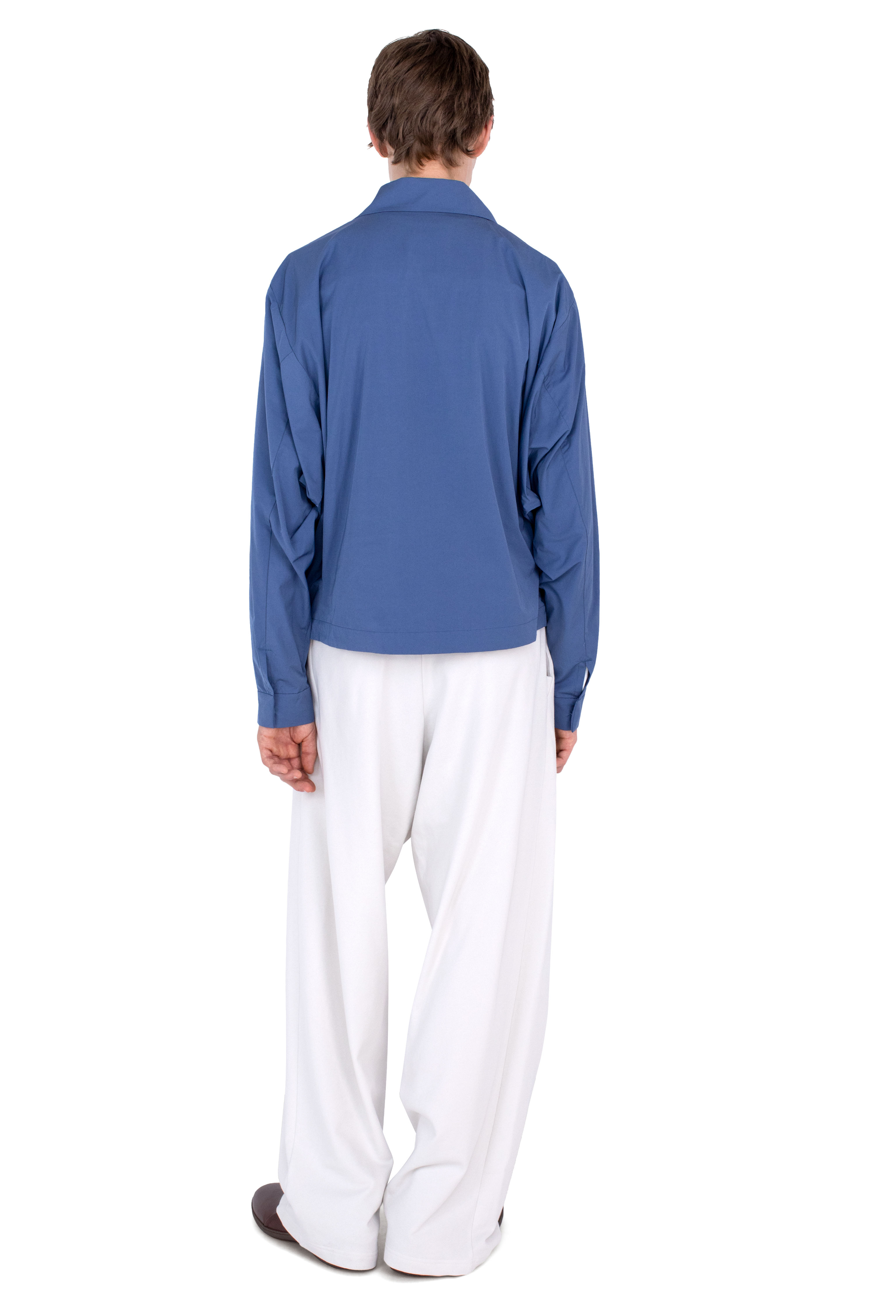 Kiko Kostadinov Bottoms OSCAR Wide Trousers pantalon large Ecru jersey coton