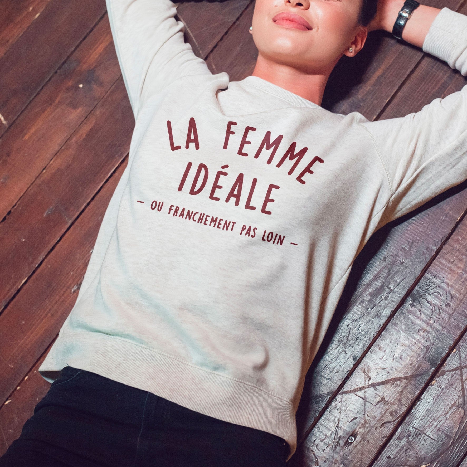 Juste Un T-shirt Sweats Imprimés La femme Idéale sweat-shirt femme