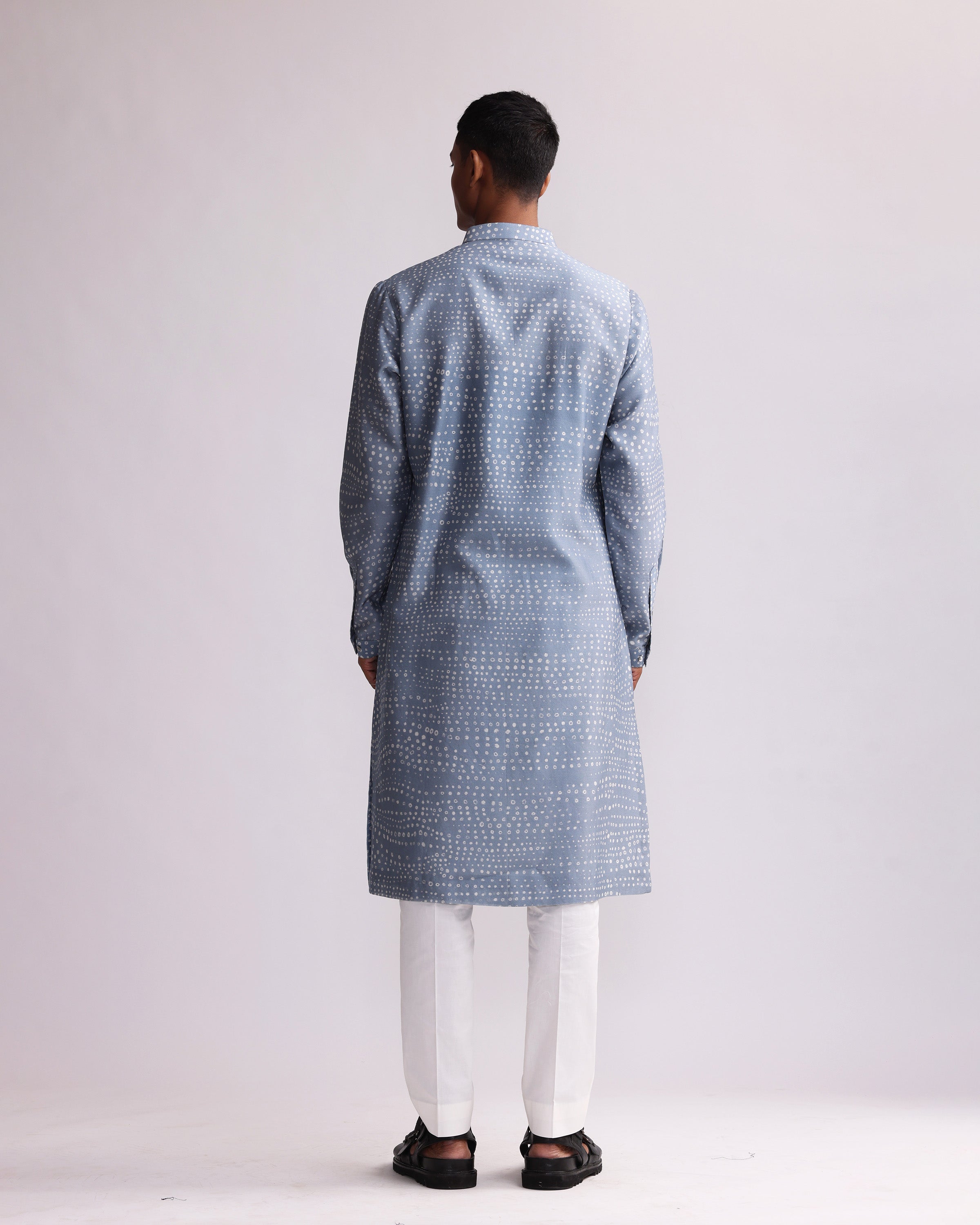 COUNTRYMADE Kurtas ABORIGINAL PRINT KURTA kurta long imprimé en soie